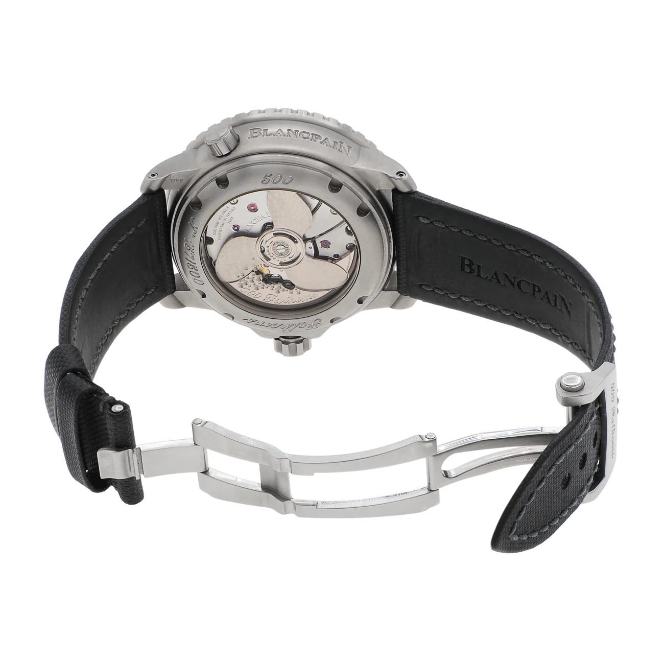 Blancpain Titanium Fifty Fathoms 500 Fathoms GMT 50021-12B30-52B - Image 4
