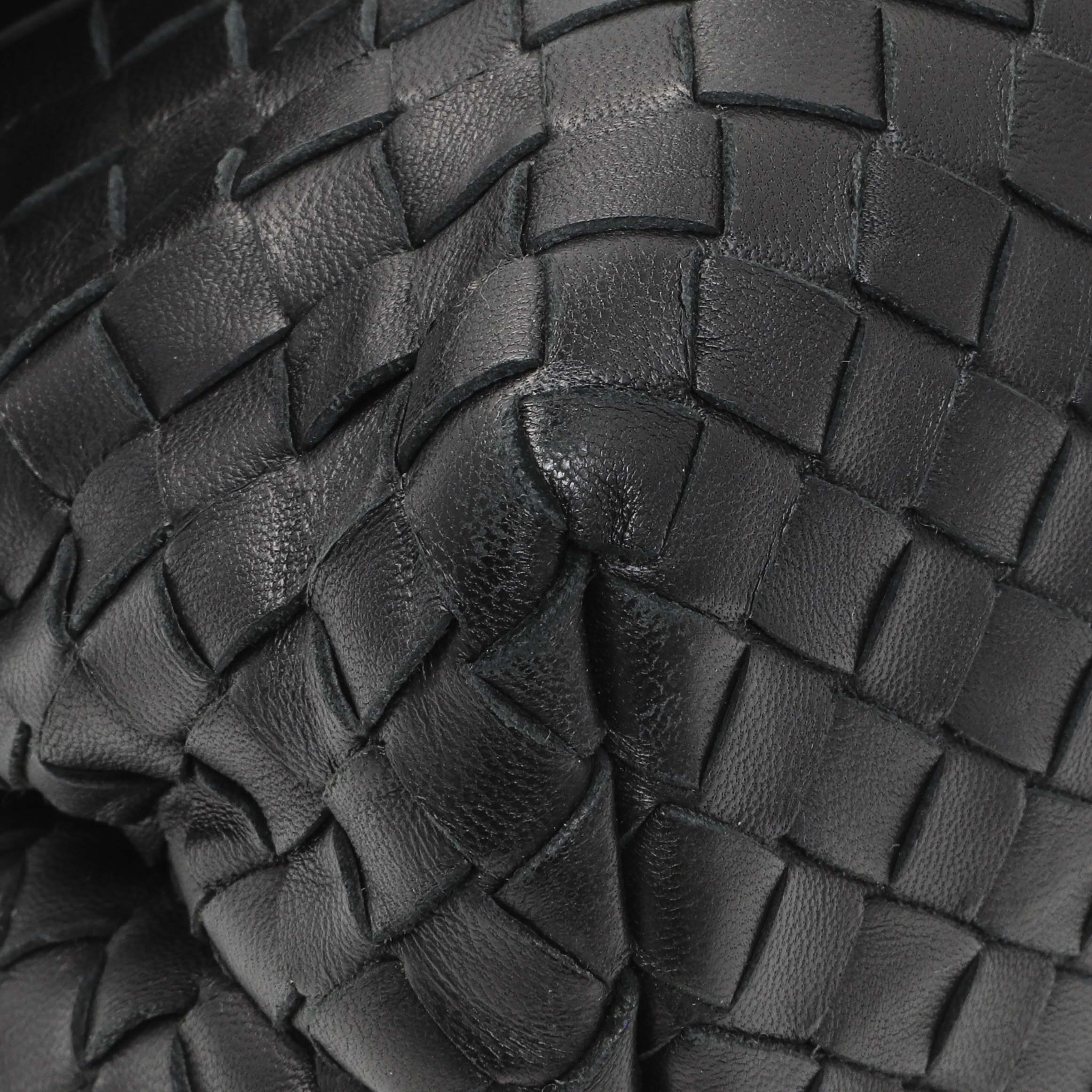 Bottega Veneta Black Nappa Intrecciato Small Olimpia Shoulder Bag - Image 4