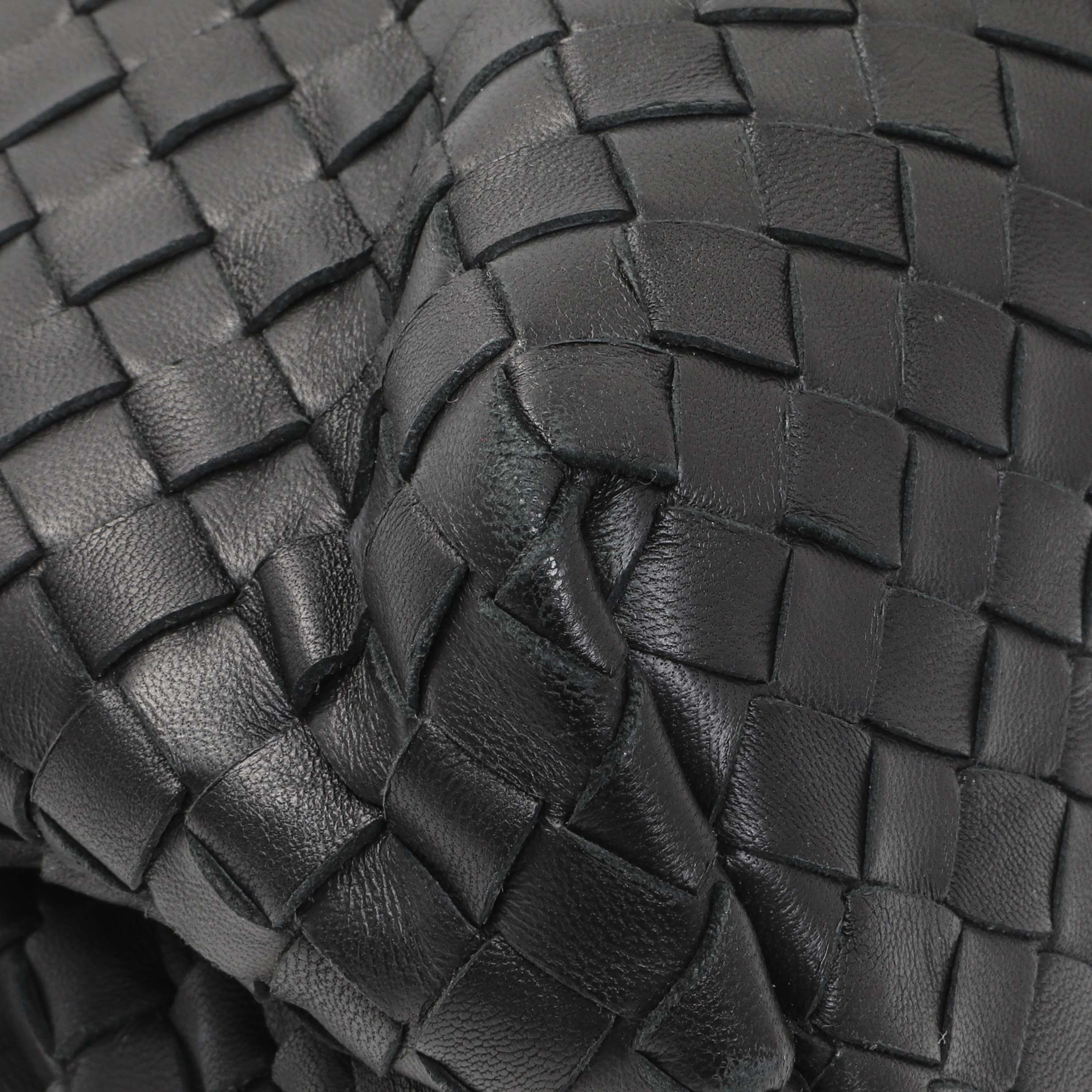 Bottega Veneta Black Nappa Intrecciato Small Olimpia Shoulder Bag - Image 6