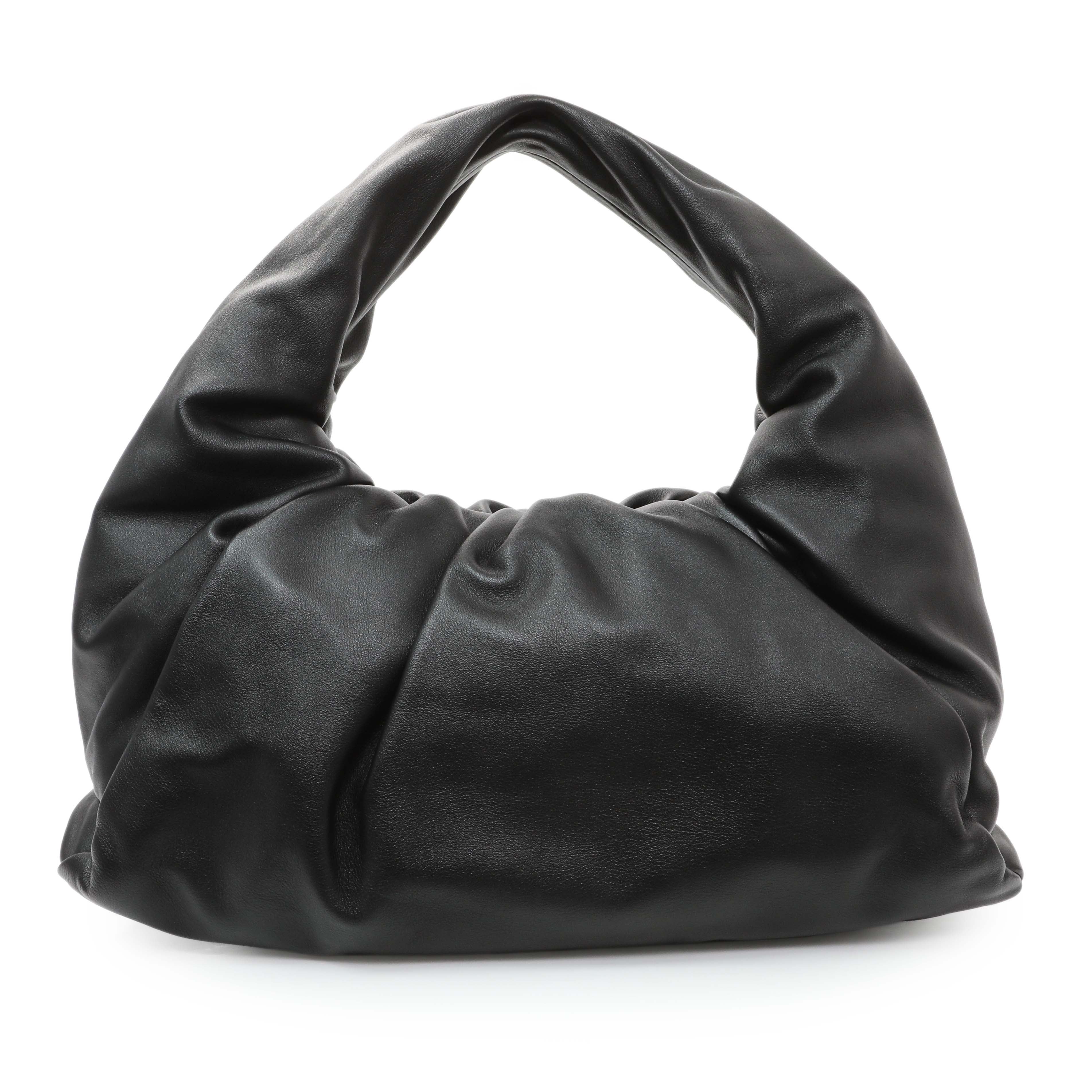 Bottega Veneta Black Smooth Butter Calfskin Small The Shoulder Pouch