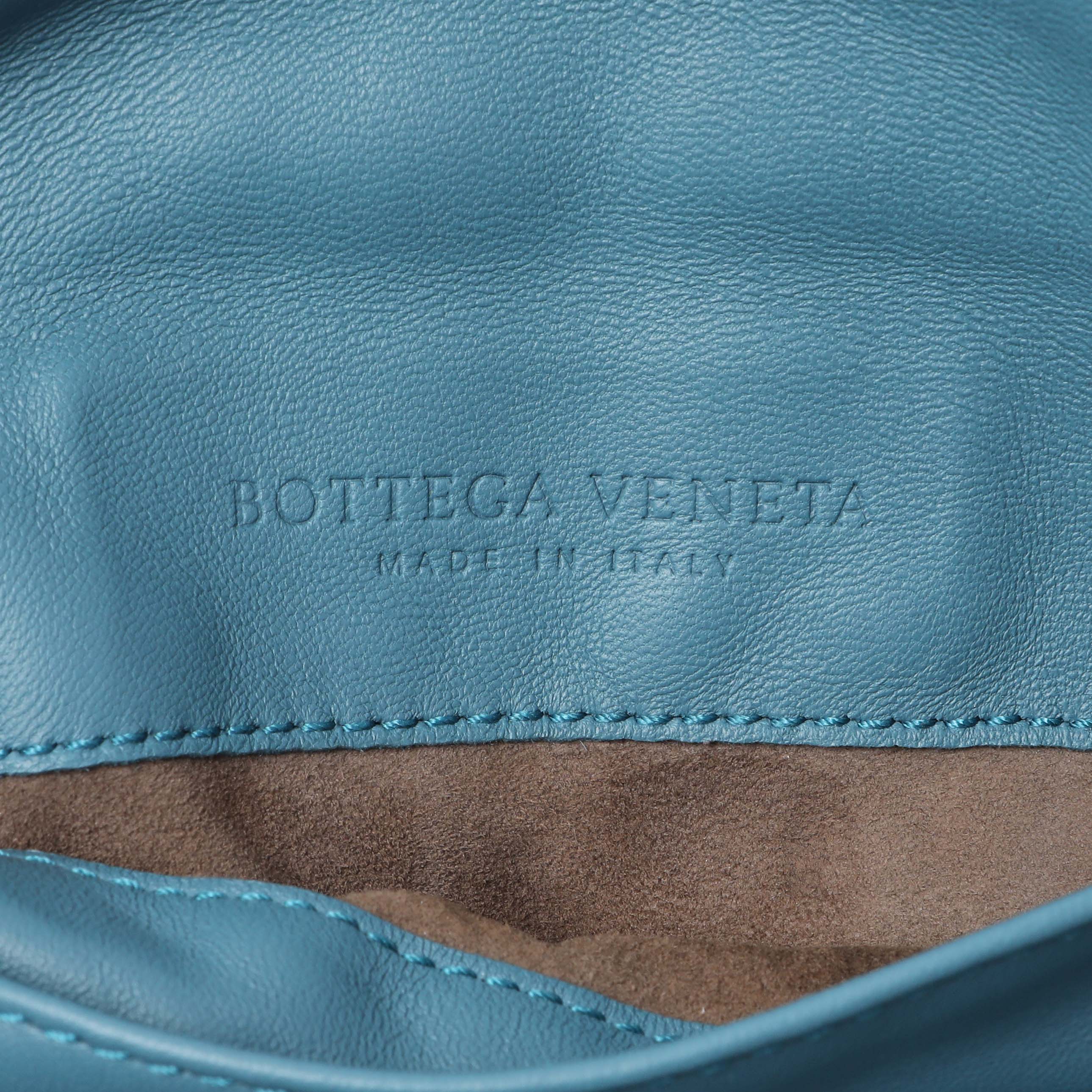 Bottega Veneta Blue Intrecciato Nappa Expandable Chain Crossbody Bag Intrecciato Nappa - Image 5