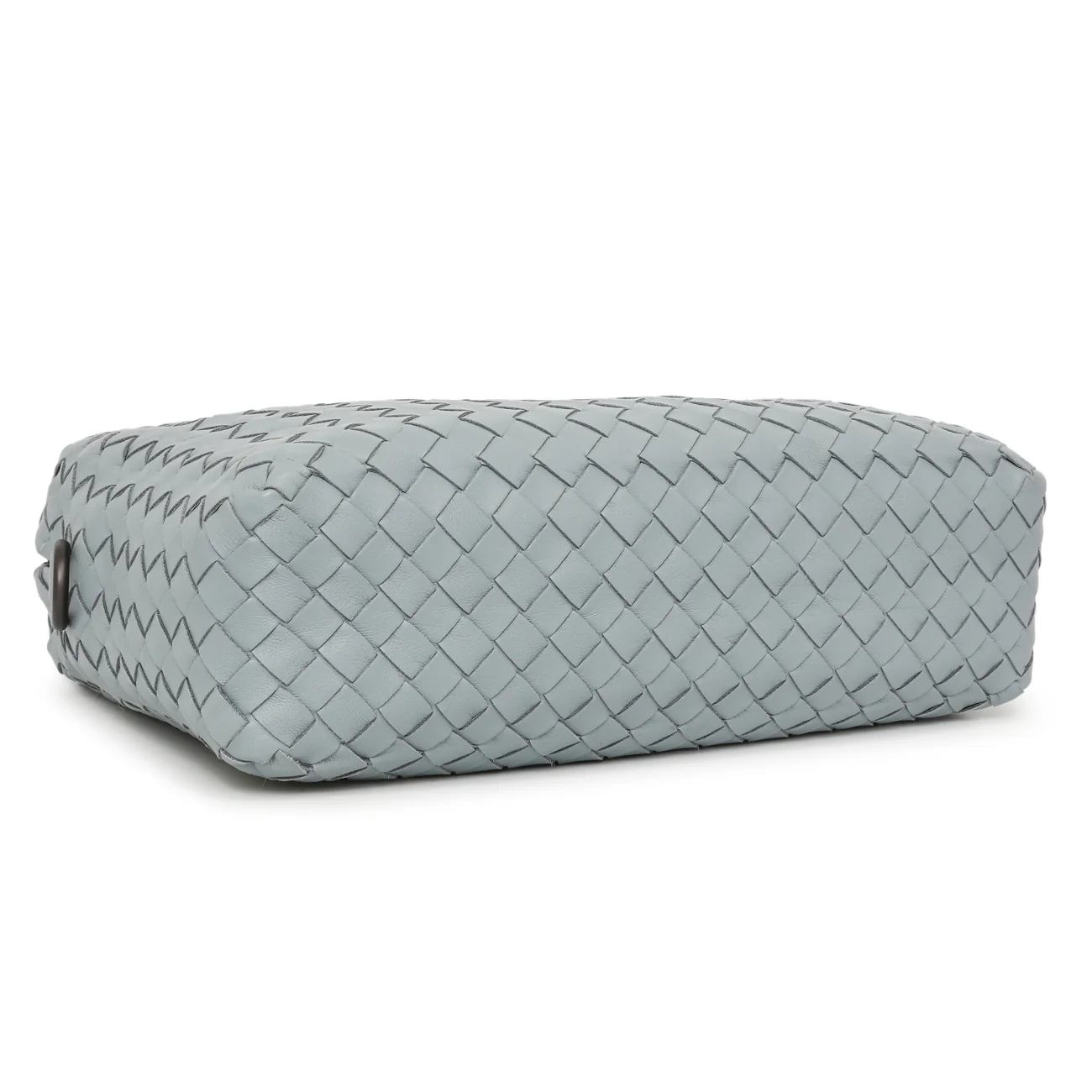 Bottega Veneta Blue Nappa Intrecciato Crossbody Bag - Image 3