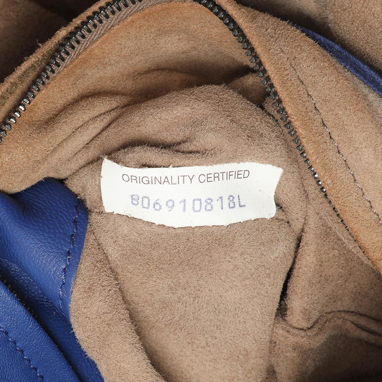 Bottega Veneta Blue Nappa Intrecciato Medium Garda Bag - Image 10