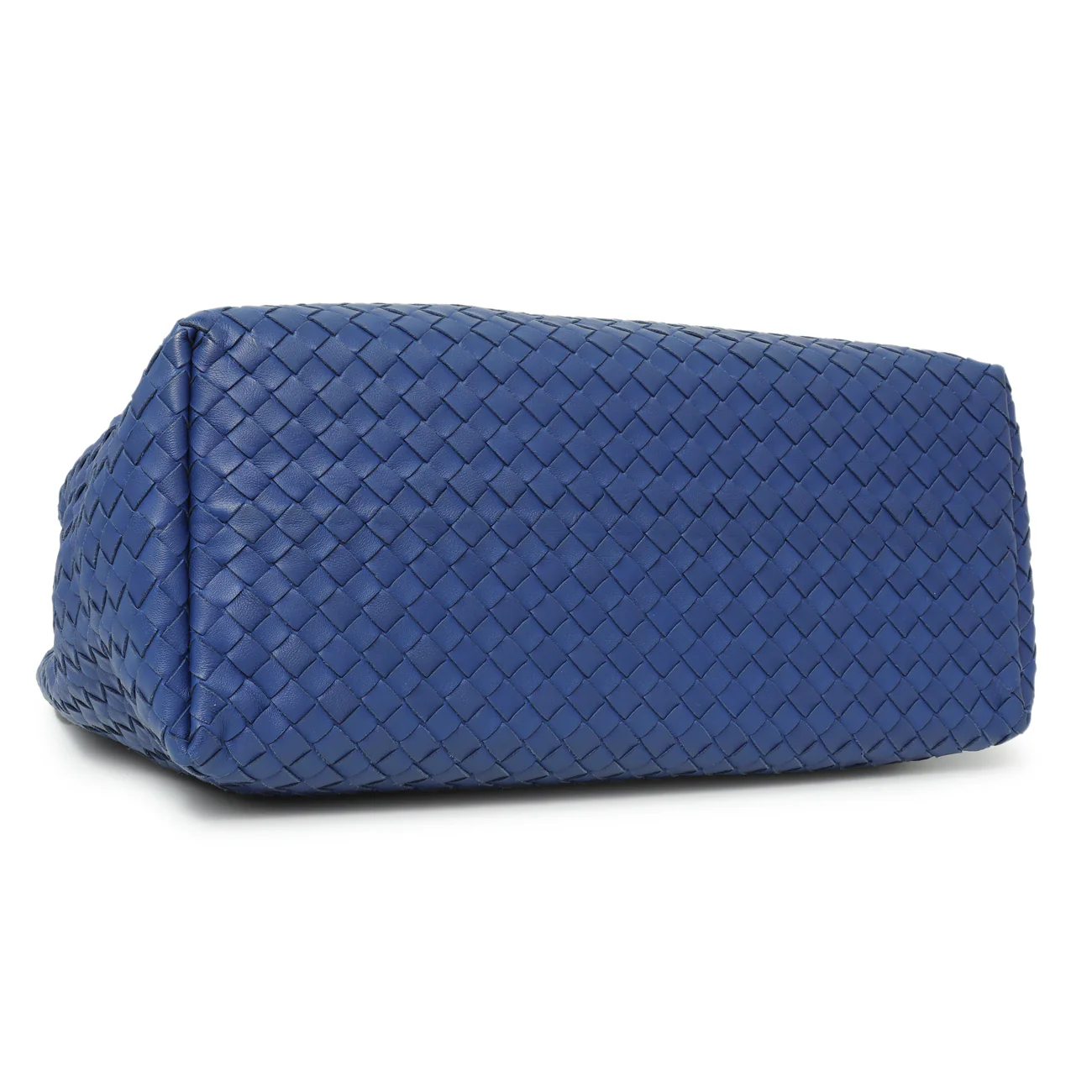 Bottega Veneta Blue Nappa Intrecciato Medium Garda Bag - Image 3