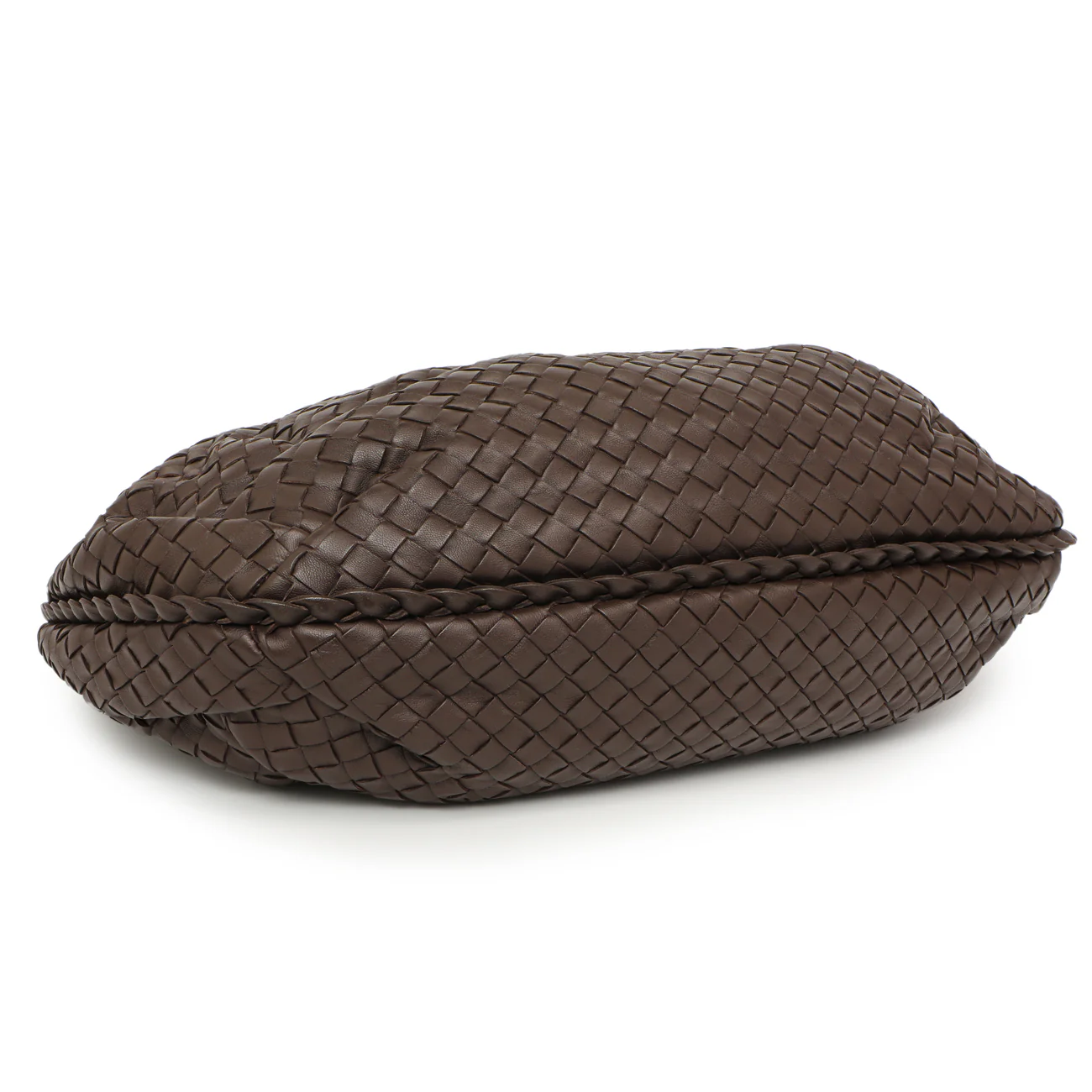 Bottega Veneta Brown Nappa Intrecciato Medium Belly Hobo - Image 3