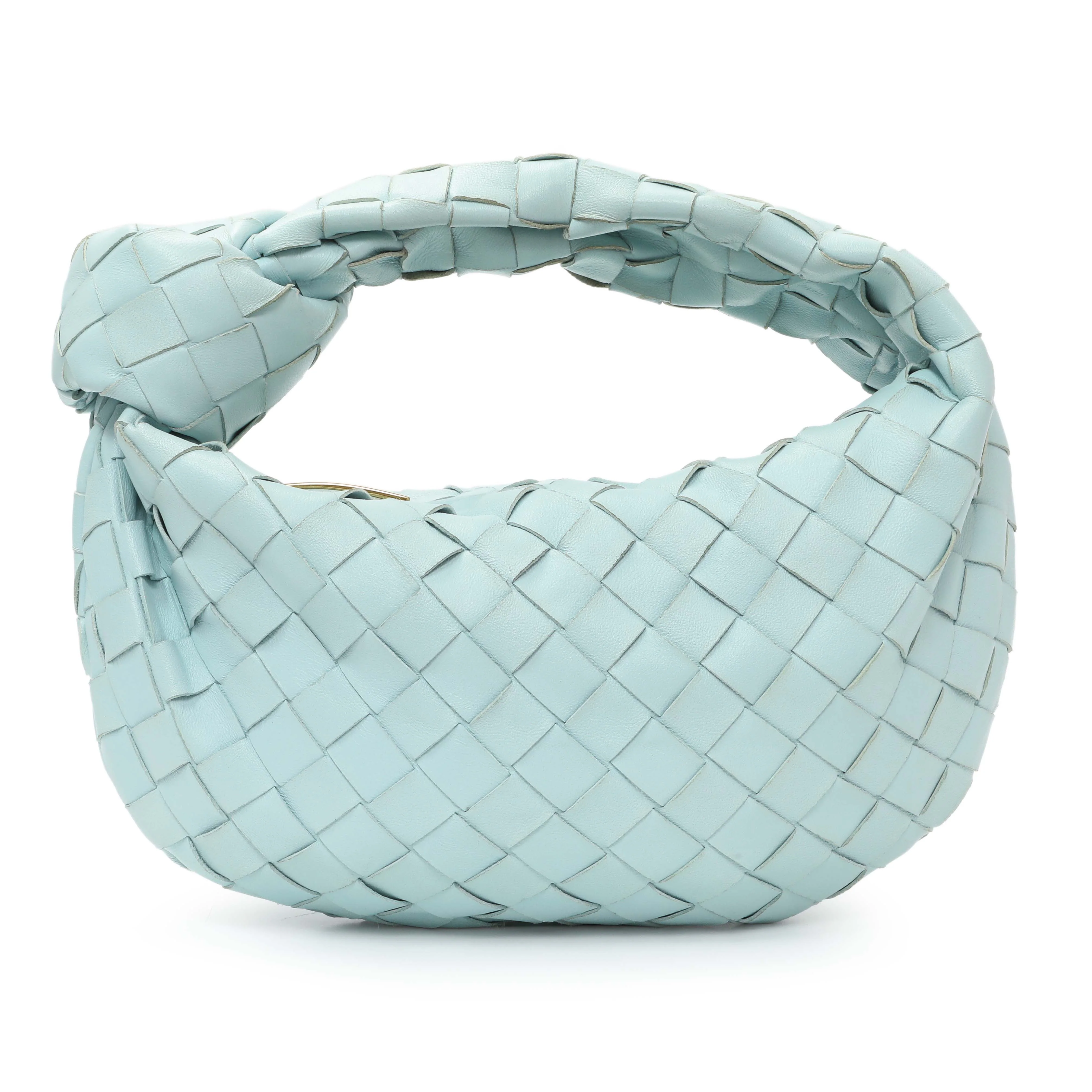 Bottega Veneta Light Blue Nappa Intrecciato Mini Jodie