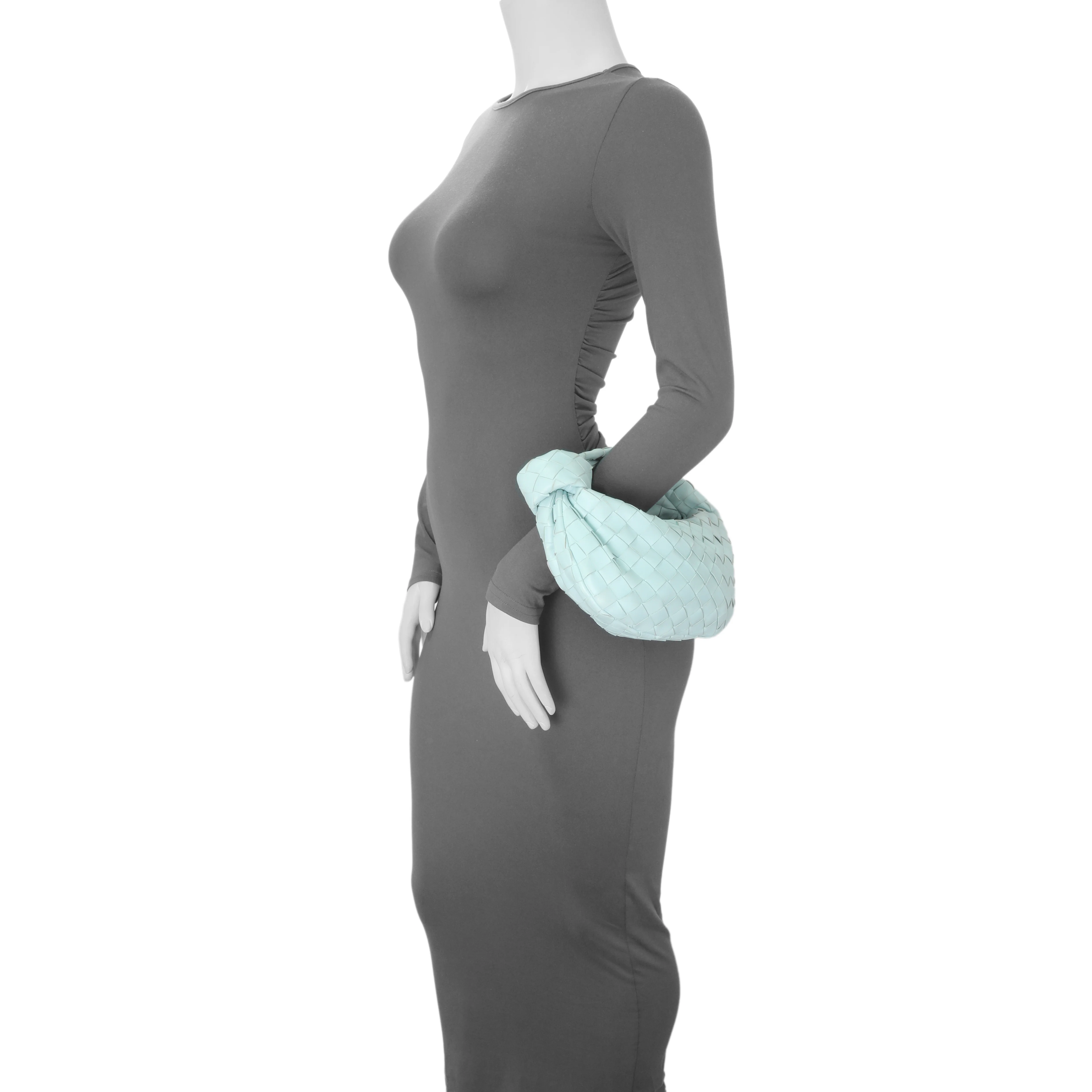 Bottega Veneta Light Blue Nappa Intrecciato Mini Jodie - Image 9