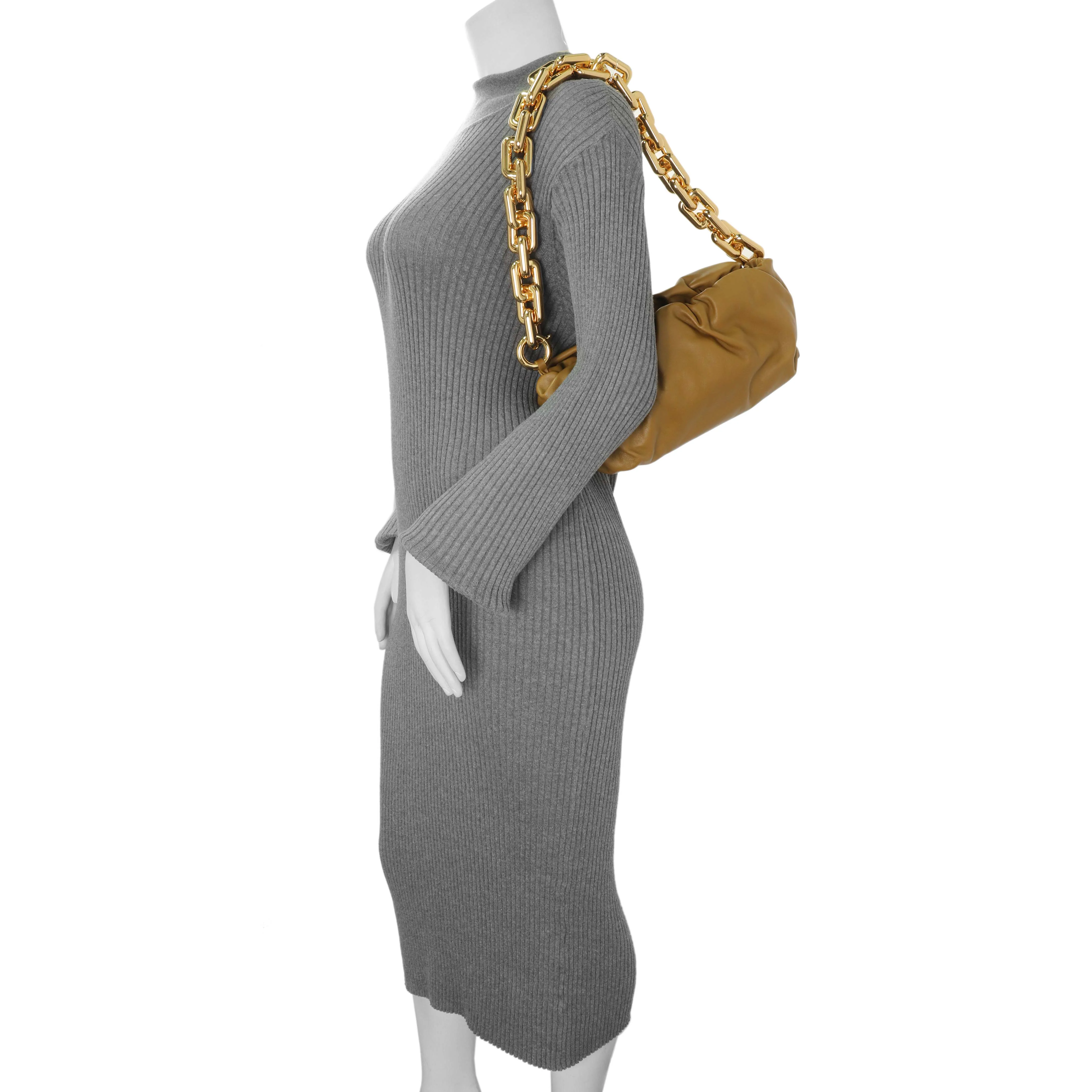 Bottega Veneta Moutarde Calfskin The Pouch Chain - Image 7