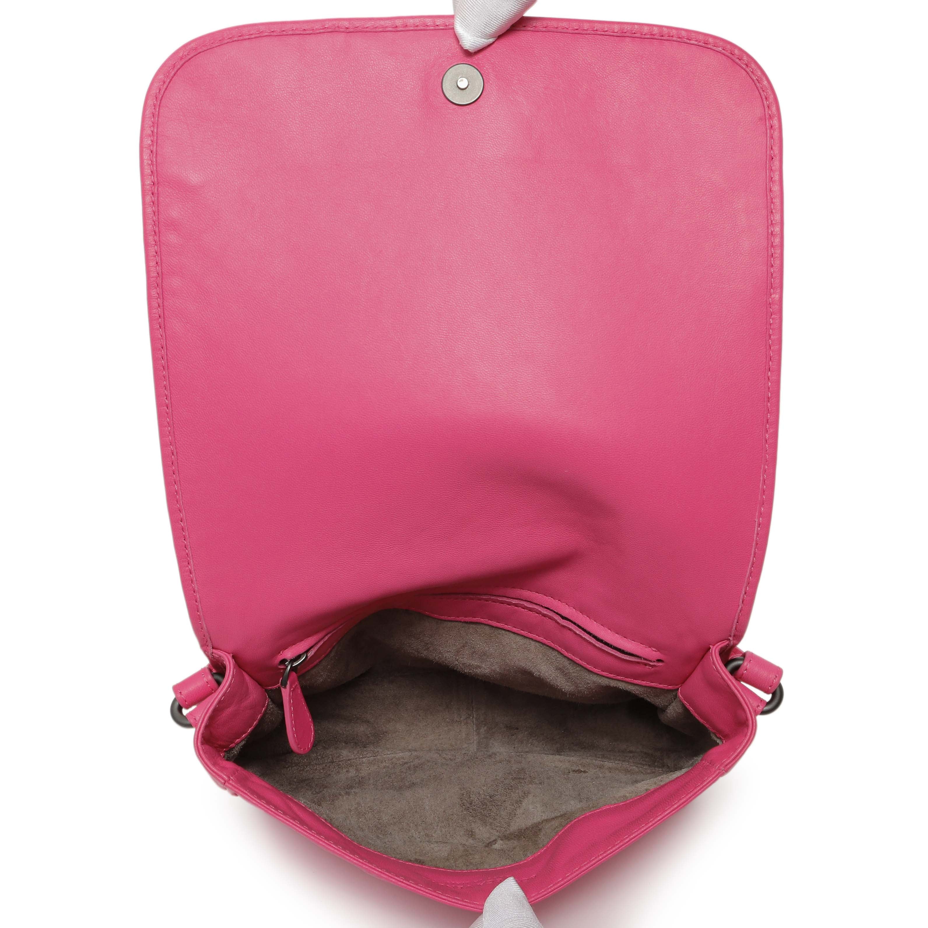 Bottega Veneta Pink Nappa Intrecciato Mini Flap Crossbody - Image 4