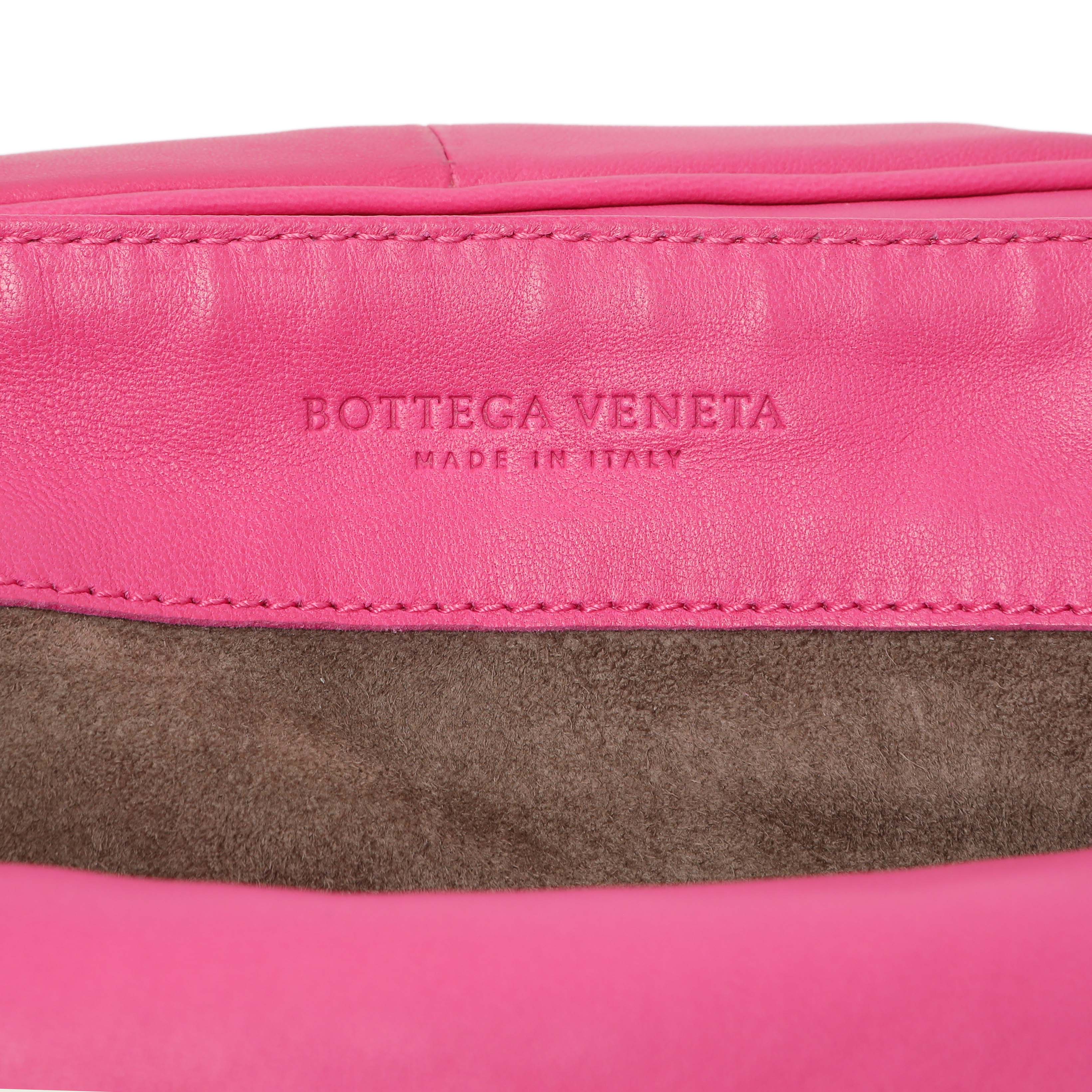 Bottega Veneta Pink Nappa Intrecciato Mini Flap Crossbody - Image 5