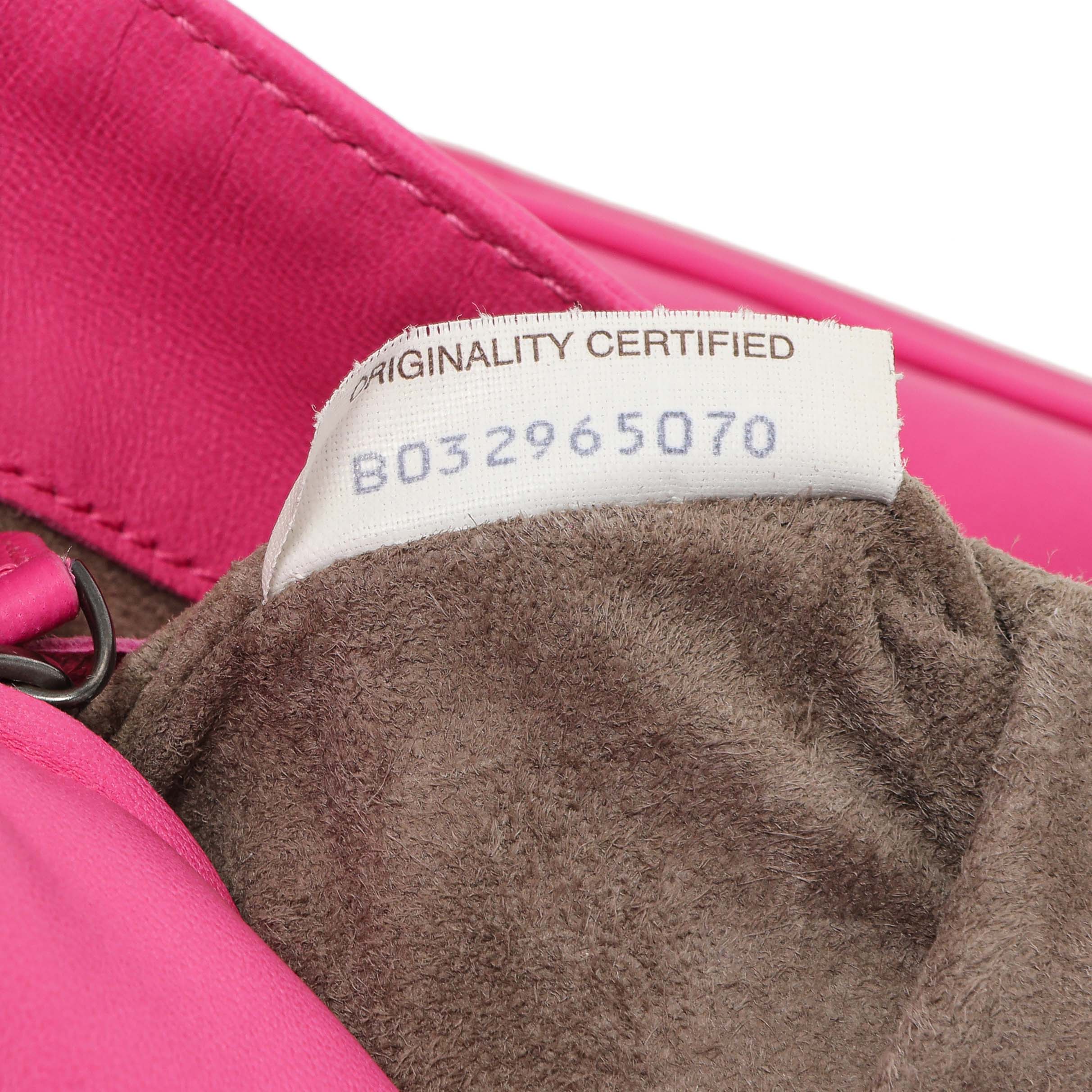 Bottega Veneta Pink Nappa Intrecciato Mini Flap Crossbody - Image 6