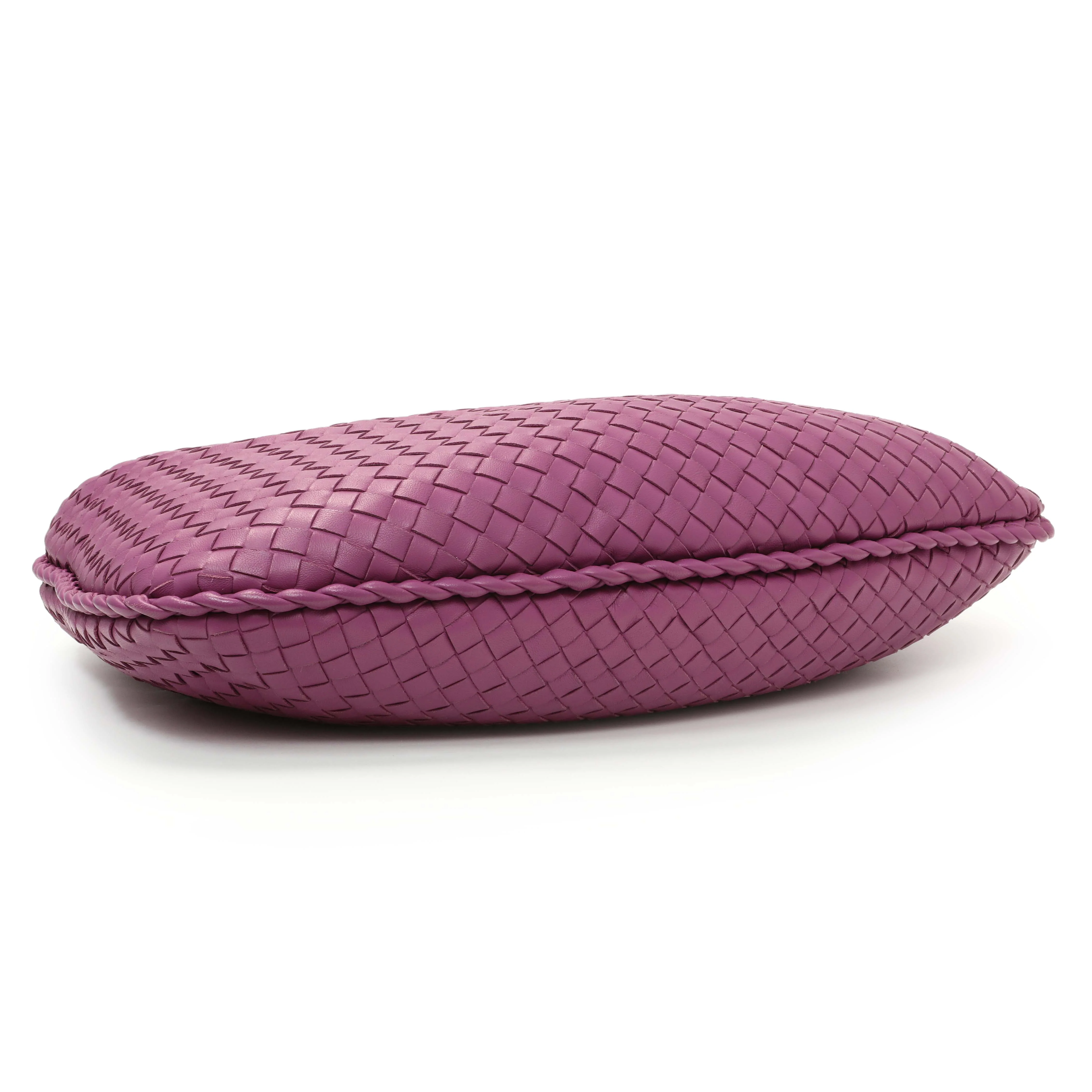 Bottega Veneta Purple Nappa Intrecciato Medium Veneta Hobo - Image 3
