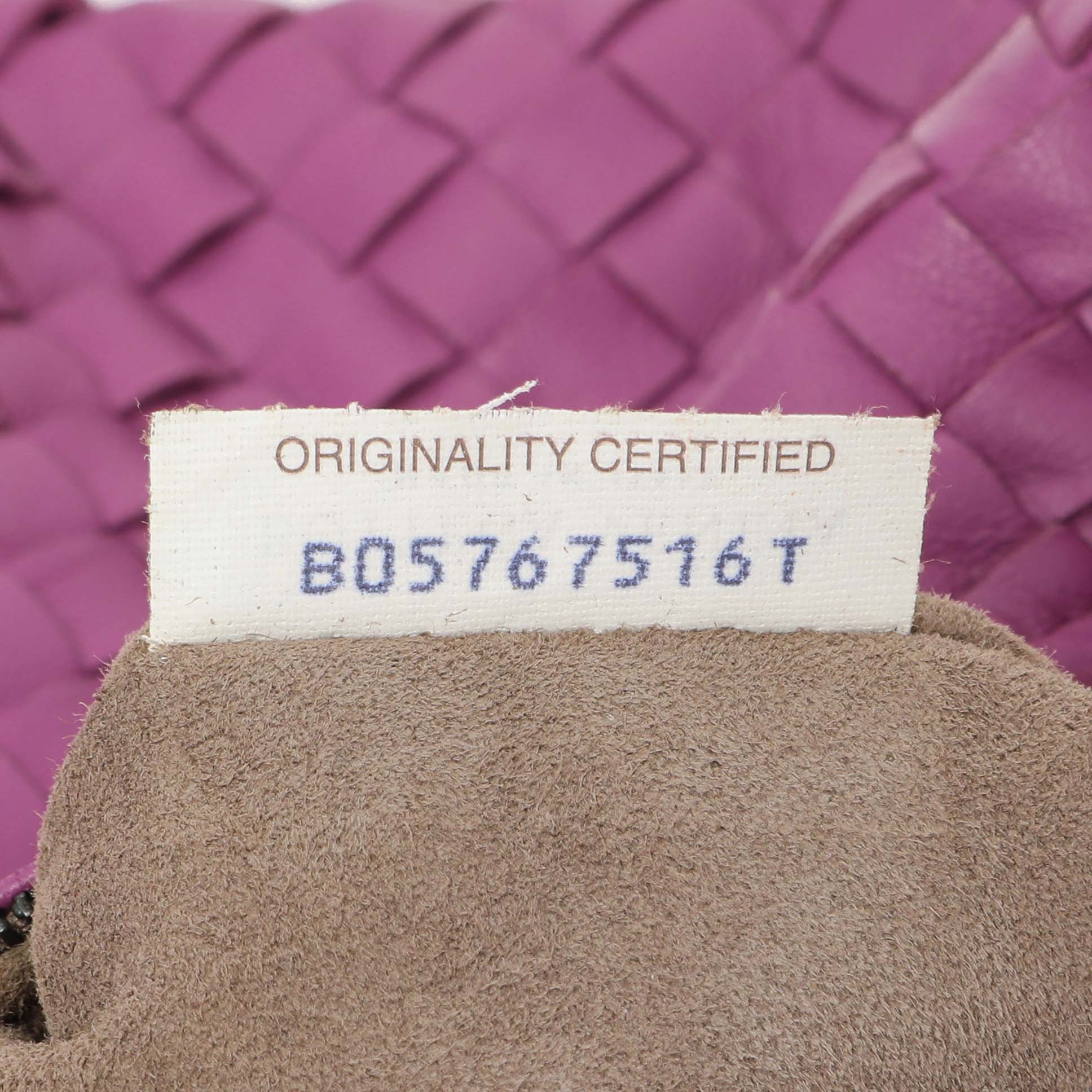 Bottega Veneta Purple Nappa Intrecciato Medium Veneta Hobo - Image 8