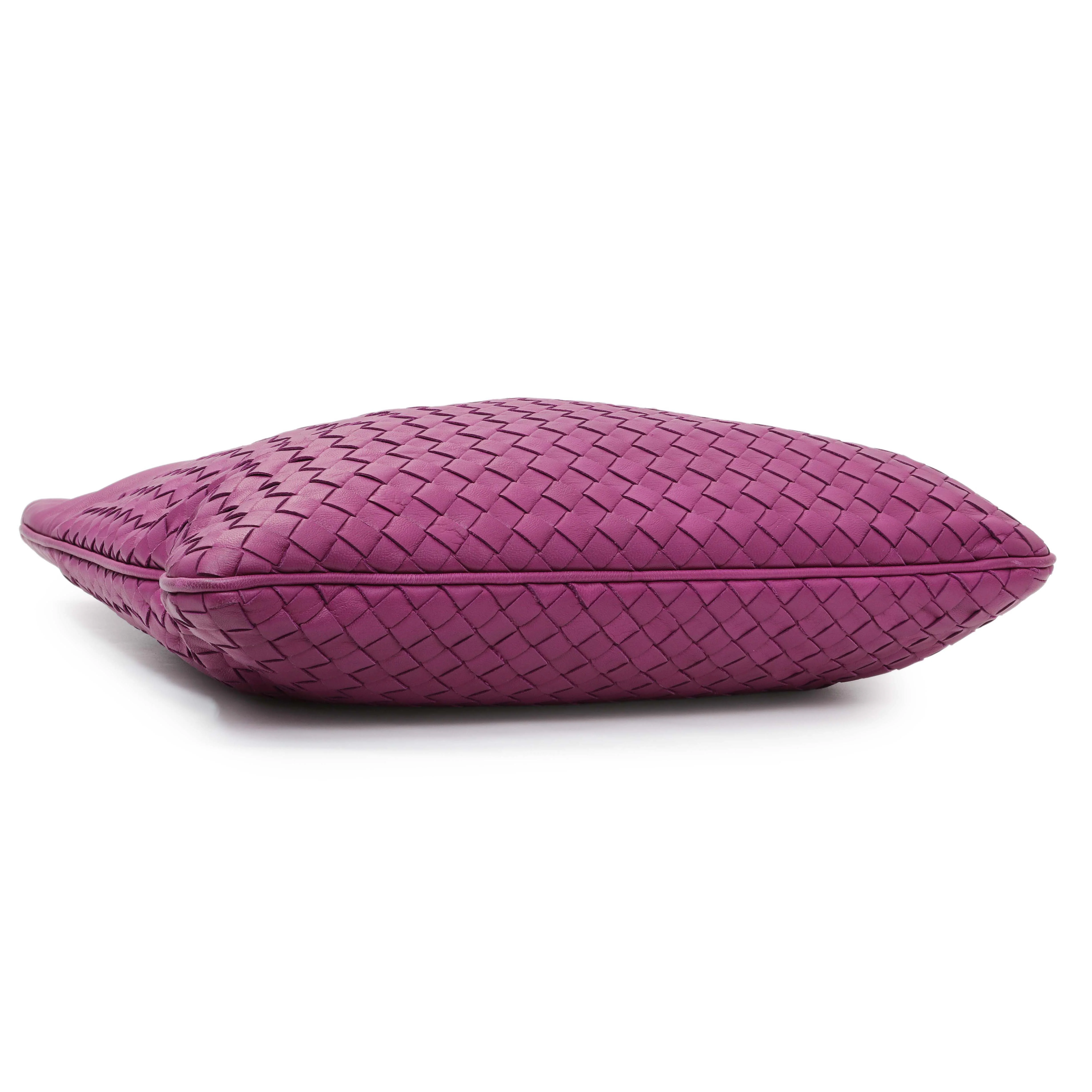 Bottega Veneta Purple Nappa Intrecciato Tote - Image 3