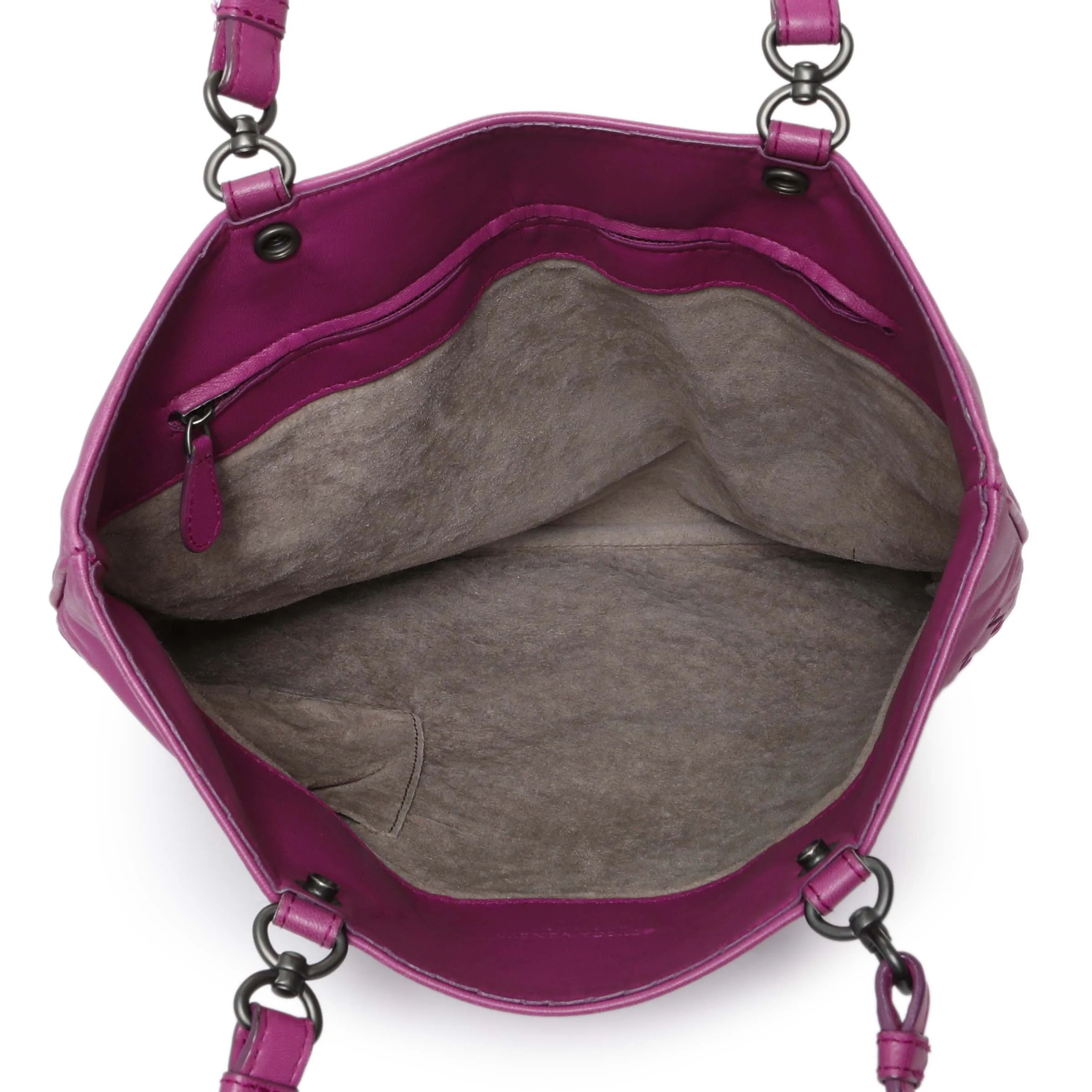 Bottega Veneta Purple Nappa Intrecciato Tote - Image 6