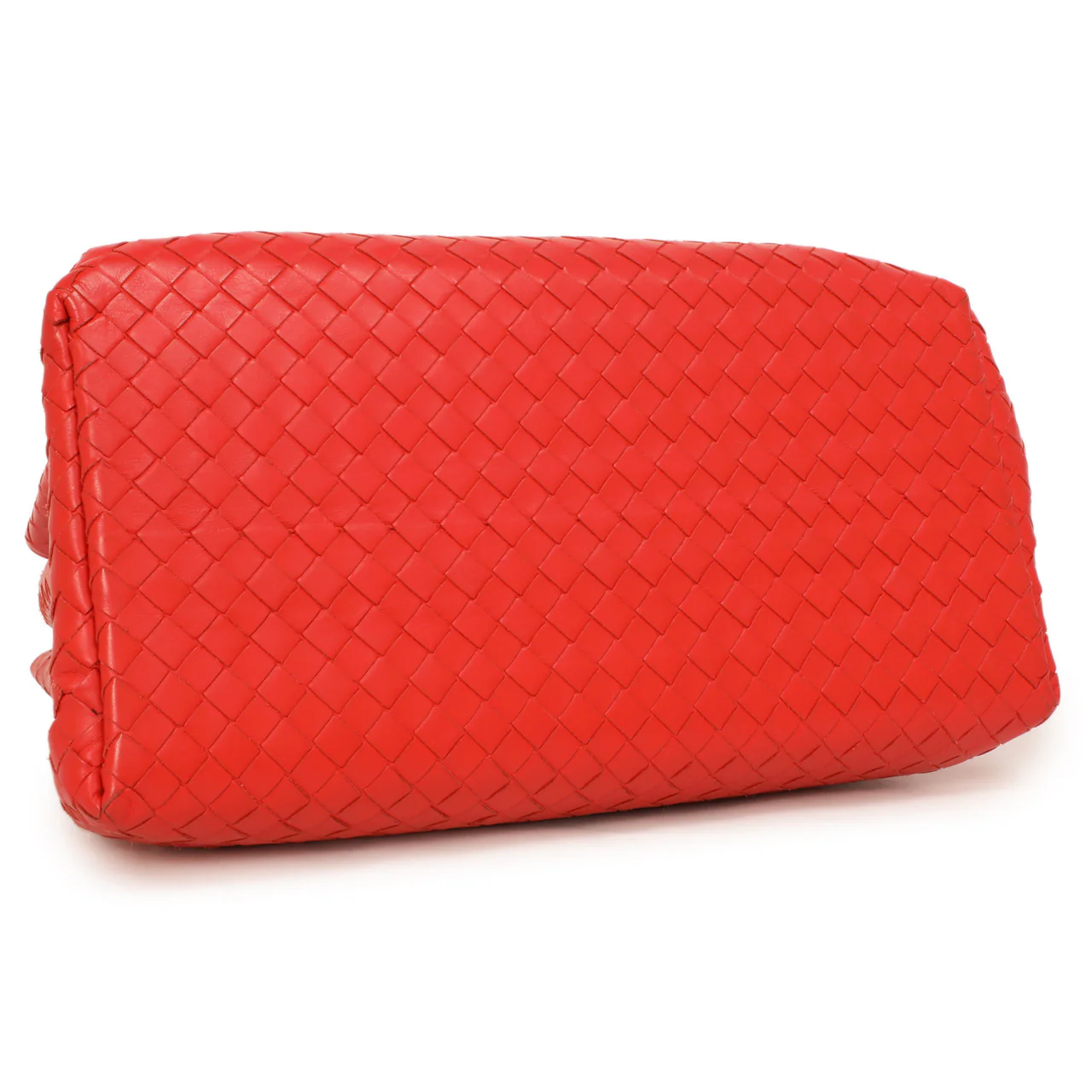 Bottega Veneta Red Intrecciato Small Roma  Bag - Image 3