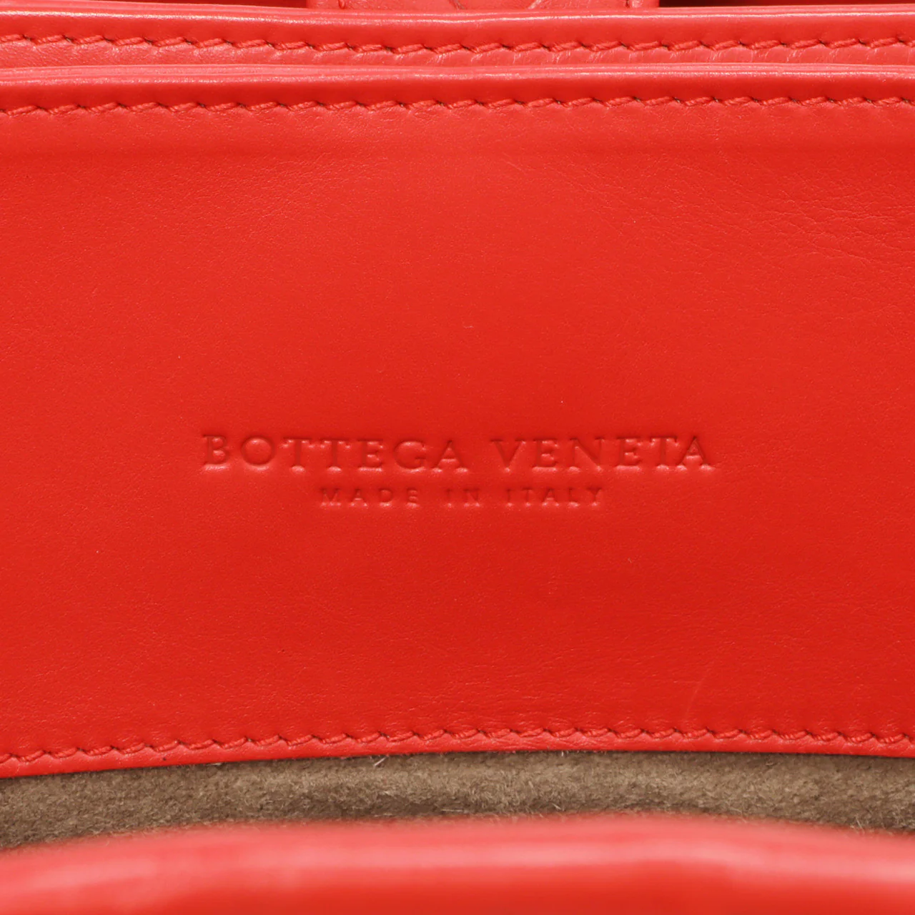 Bottega Veneta Red Intrecciato Small Roma  Bag - Image 5