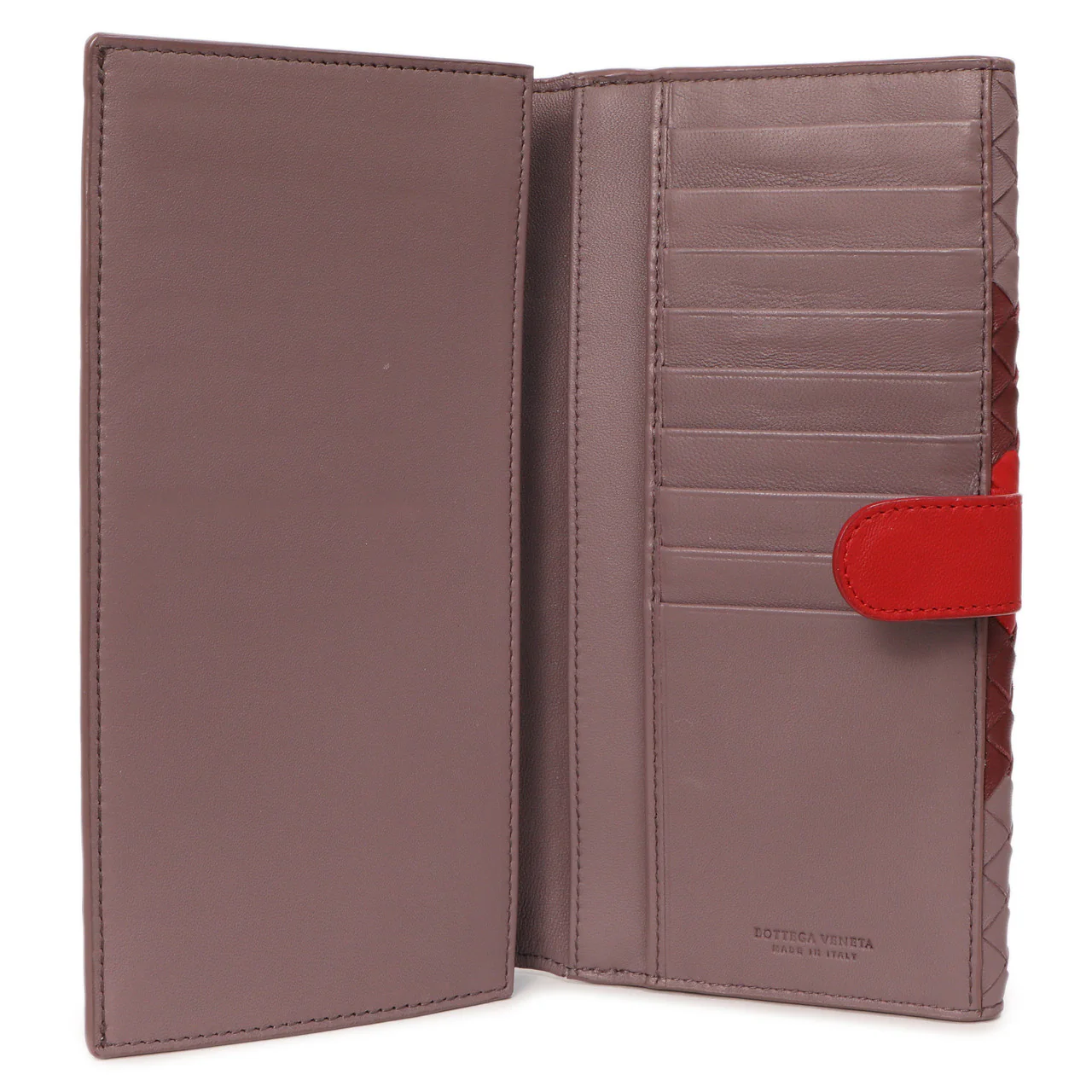 Bottega Veneta Tricolor Nappa Intrecciato Continental Wallet - Image 4