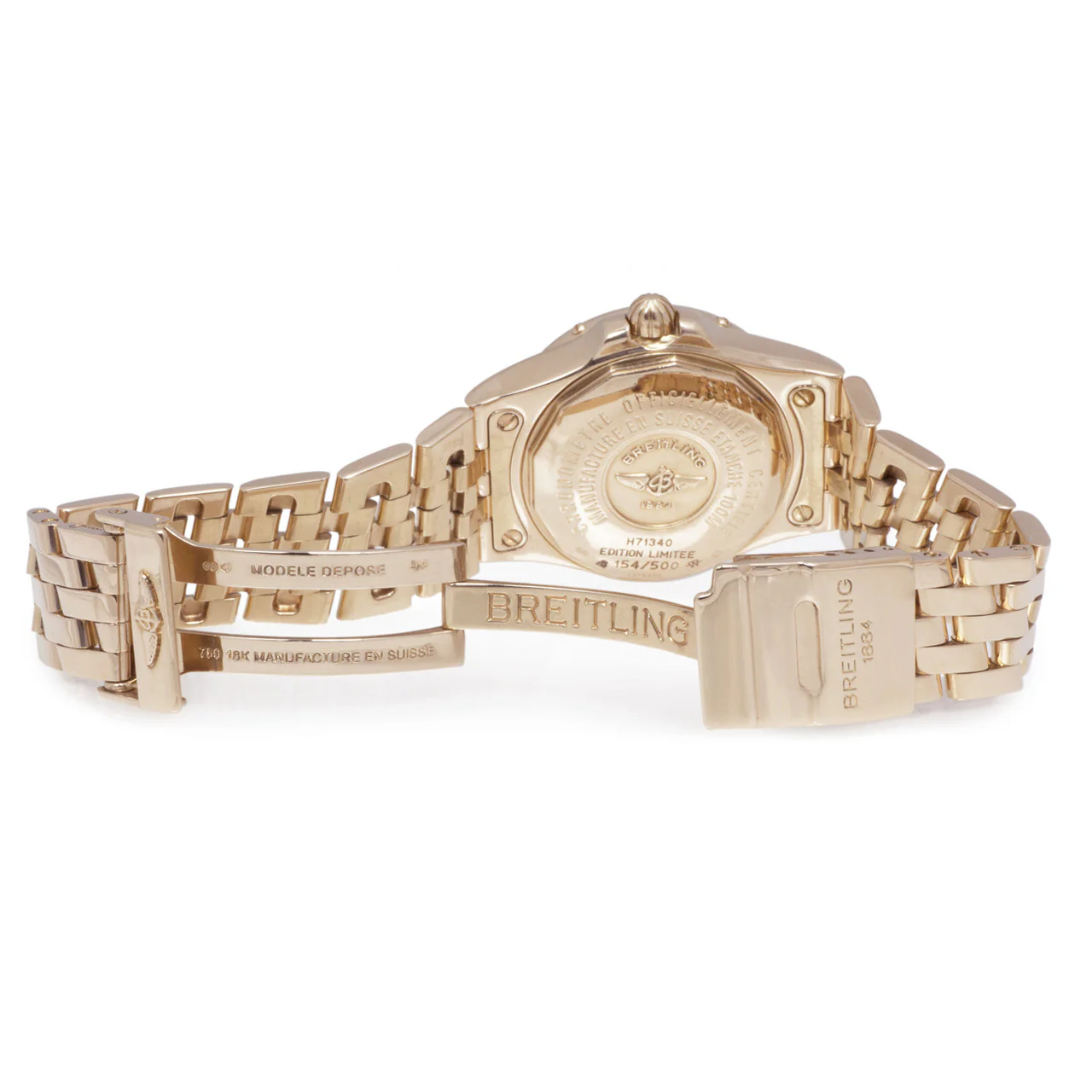 Breitling 18K Rose Gold Diamond Starliner Ladies Watch H71340 - Image 3