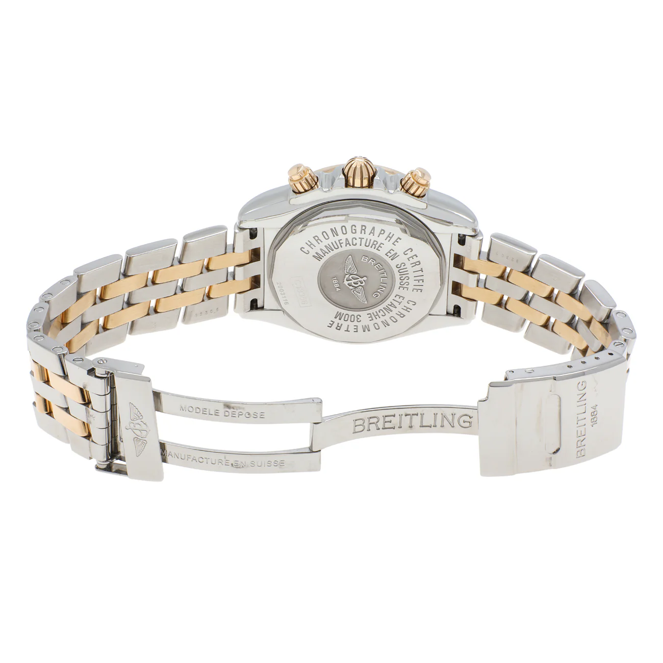 Breitling 18K Yellow Gold Stainless Steel Chronomat Evolution C13356 - Image 4