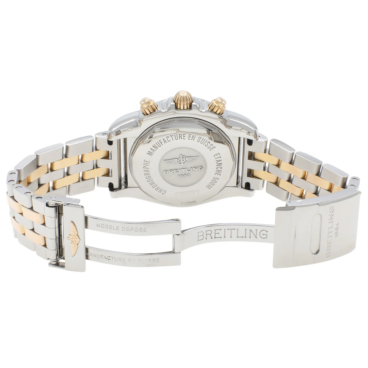 Breitling Stainless Steel 18K Rose Gold Chronomat 44 IB0110 - Image 4