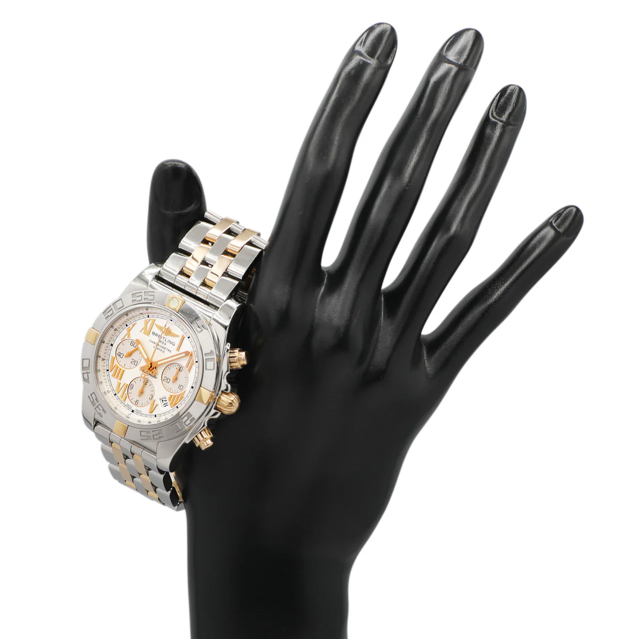 Breitling Stainless Steel 18K Rose Gold Chronomat 44 IB0110 - Image 5