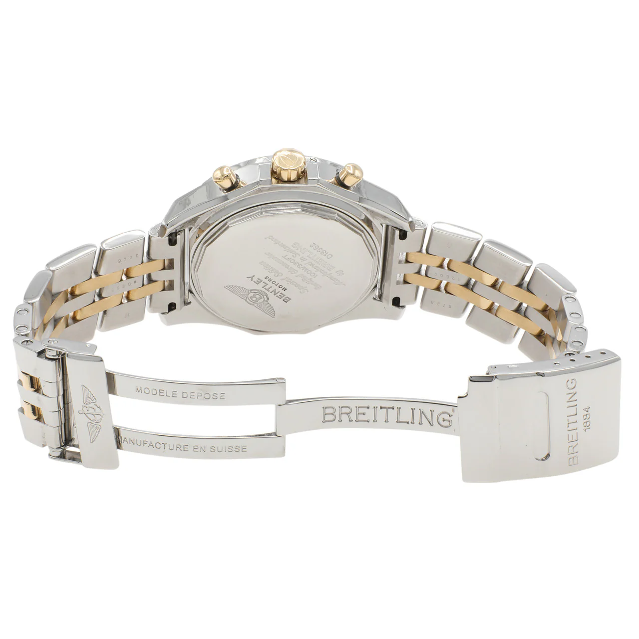 Breitling Stainless Steel 18K Yellow Gold Bentley GT Chronograph D13362 - Image 4