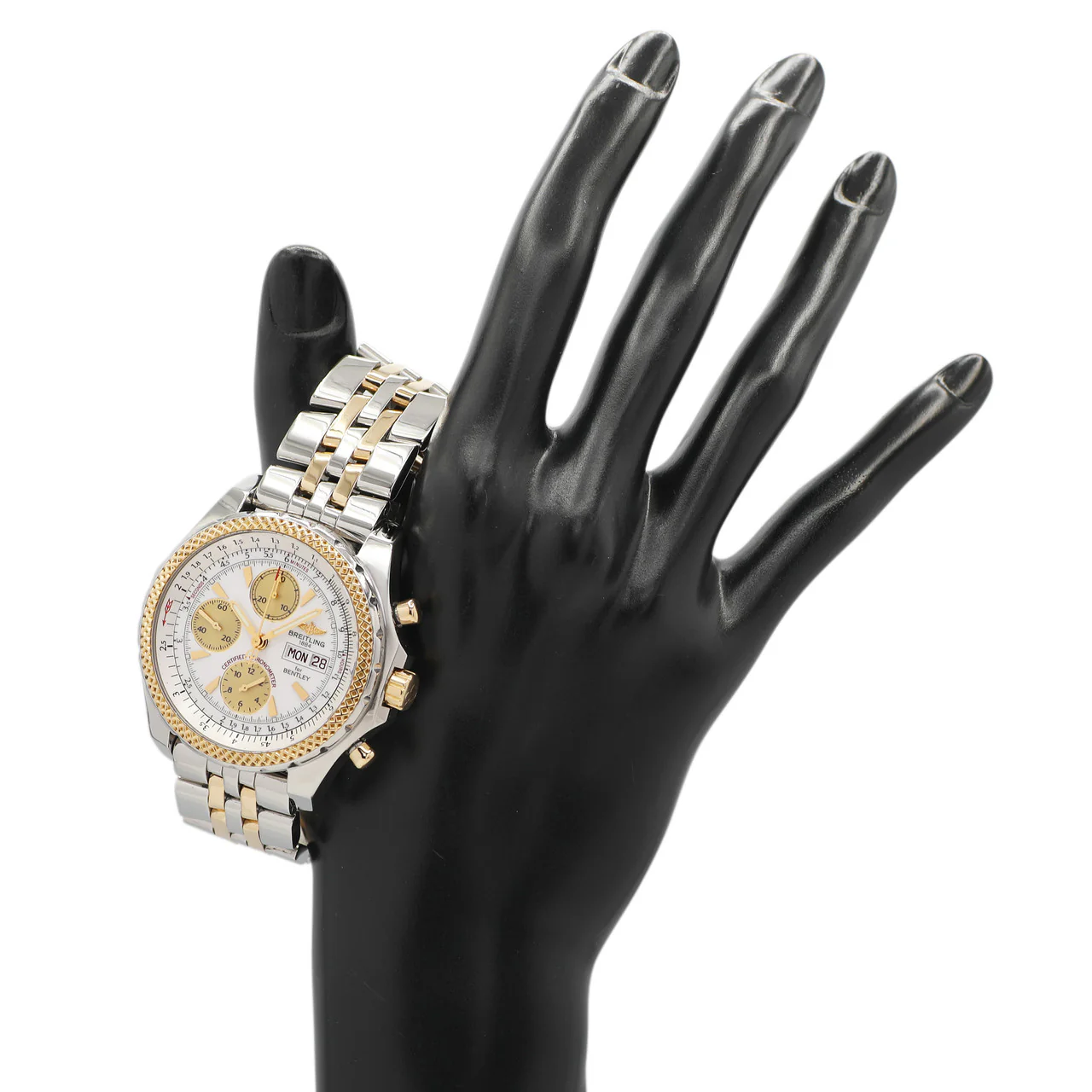 Breitling Stainless Steel 18K Yellow Gold Bentley GT Chronograph D13362 - Image 5