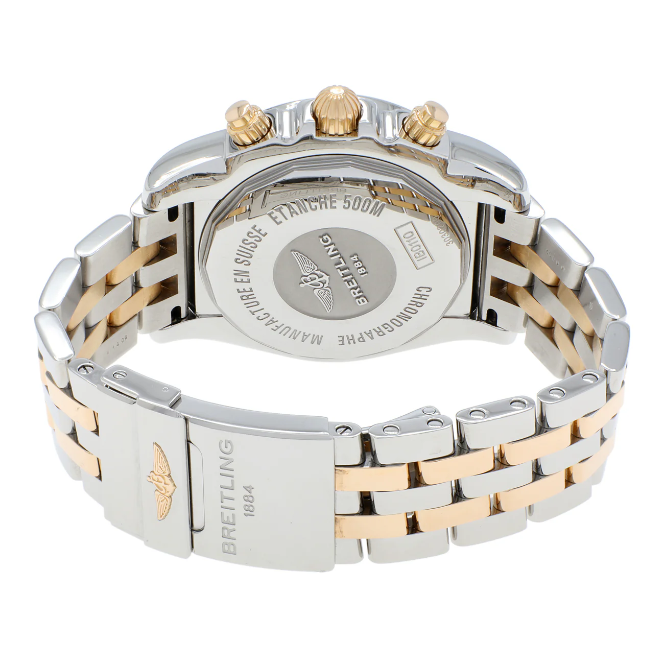Breitling Stainless Steel 18K Yellow Gold Chronomat 44 IB0110 - Image 2