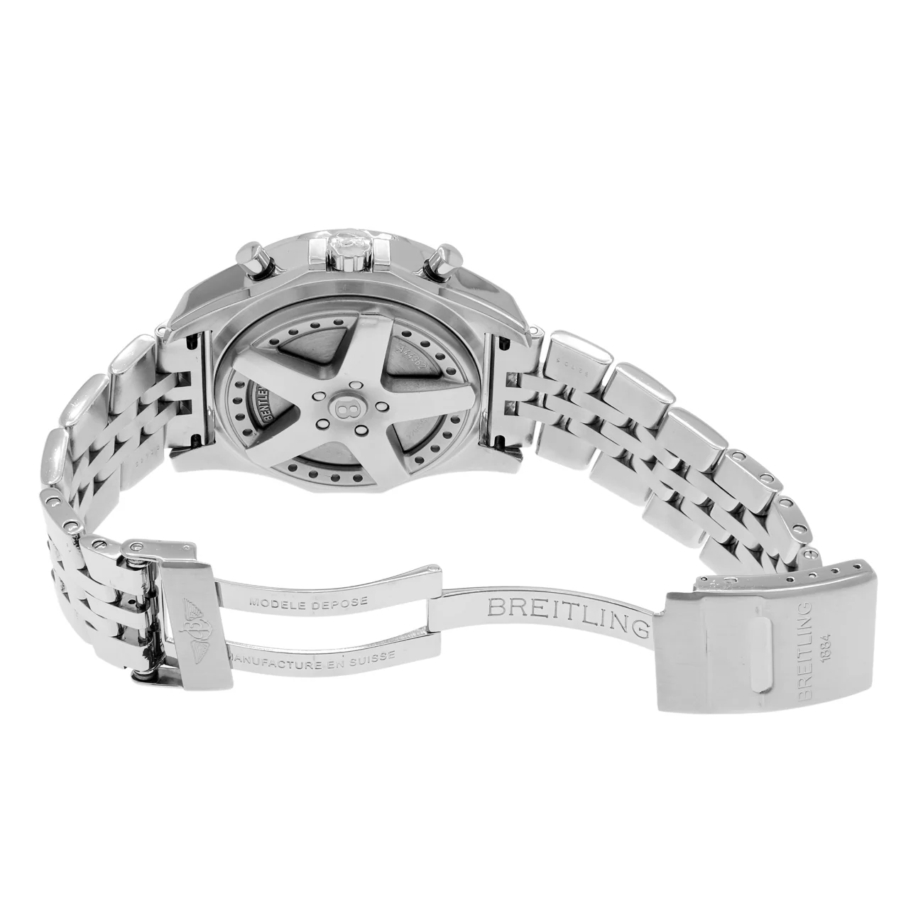 Breitling Stainless Steel Diamond Bentley 6.75 A44362 - Image 4