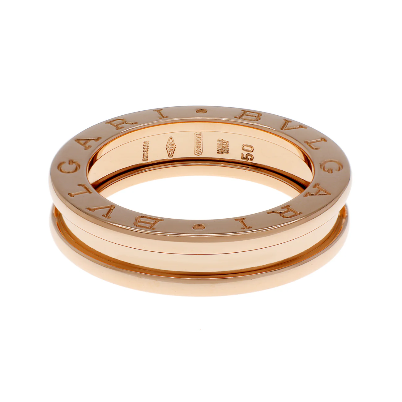 Bulgari 18K Rose Gold B.Zero1 One-Band Ring