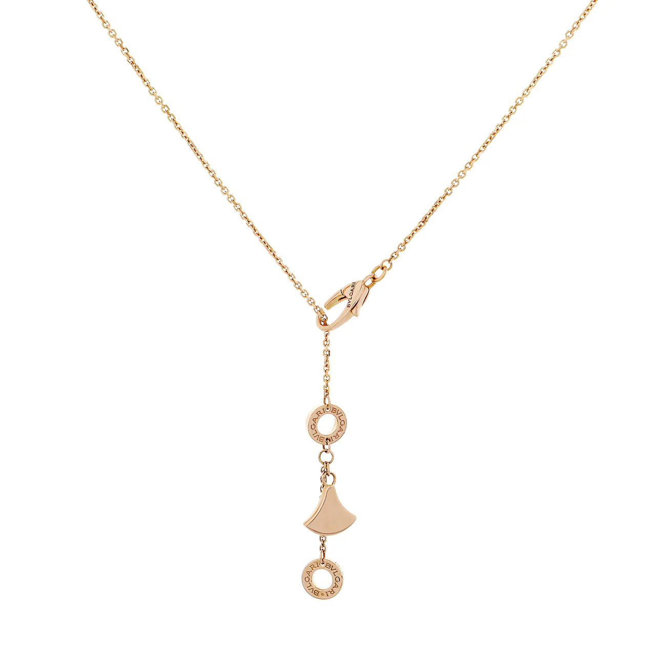 Bulgari 18K Rose Gold Diamond Mother of Pearl Divas’ Dream Necklace - Image 3
