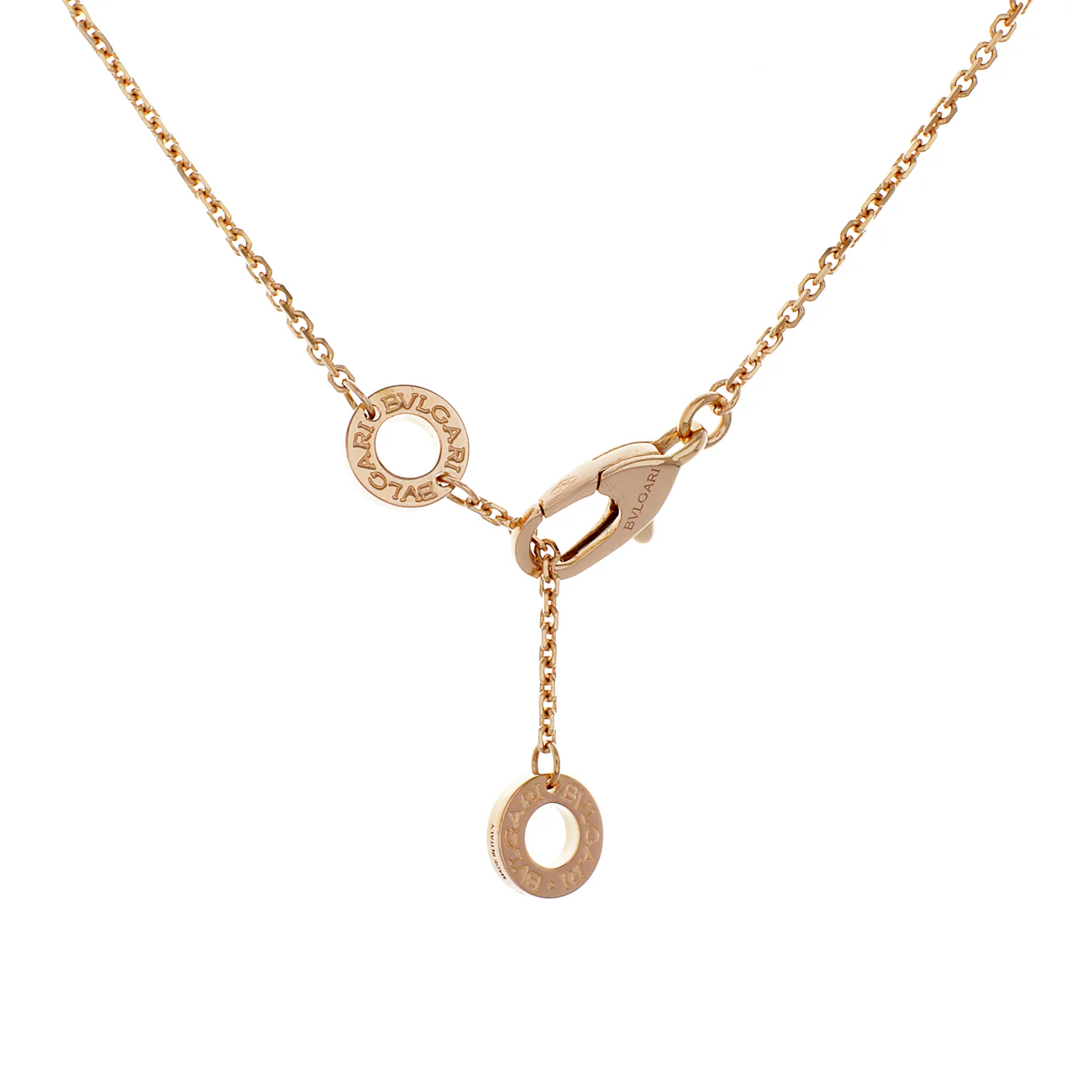 Bulgari 18K Rose Gold Diamond Mother of Pearl Divas’ Dream Necklace - Image 3