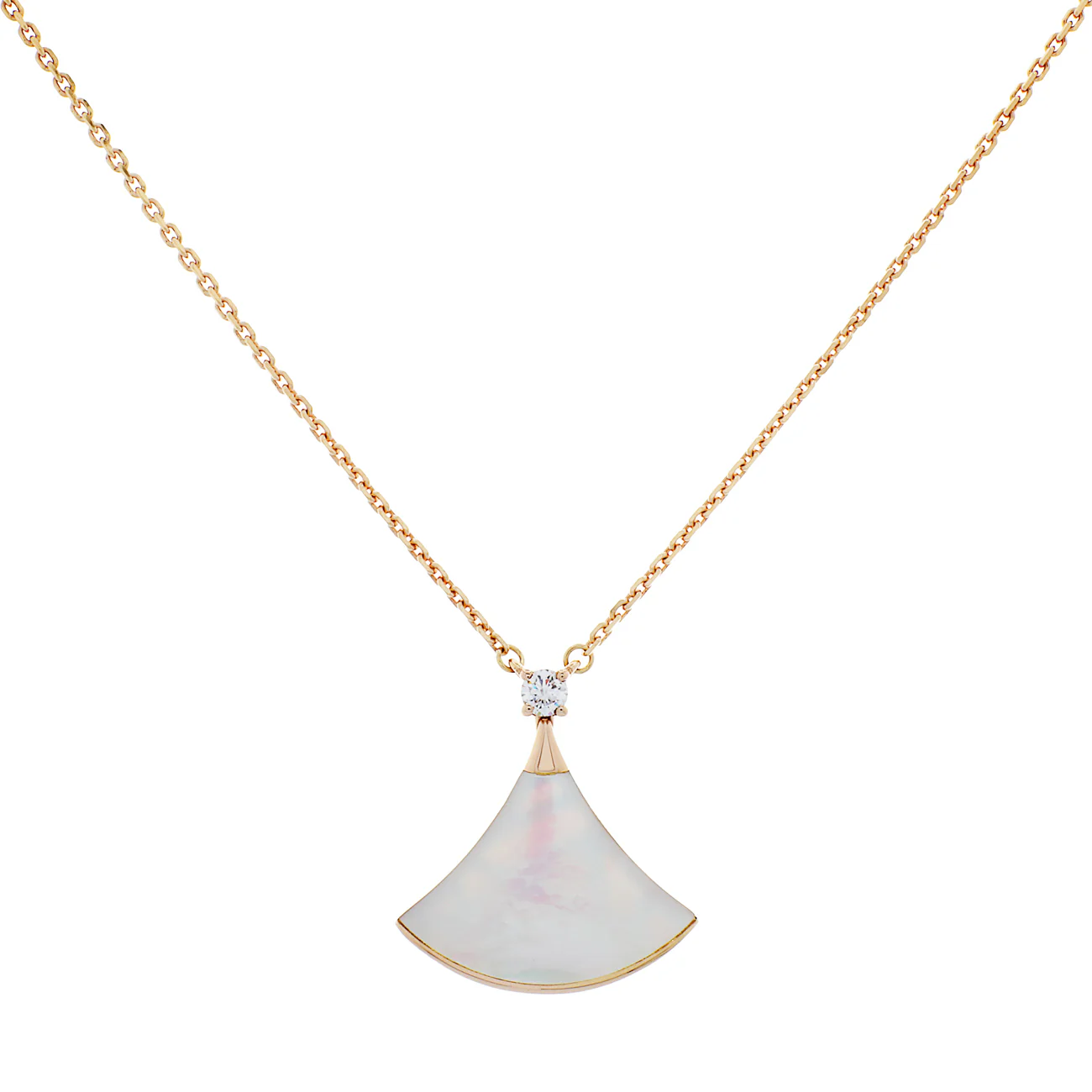 Bulgari 18K Rose Gold Mother of Pearl Divas' Dream Pendant
