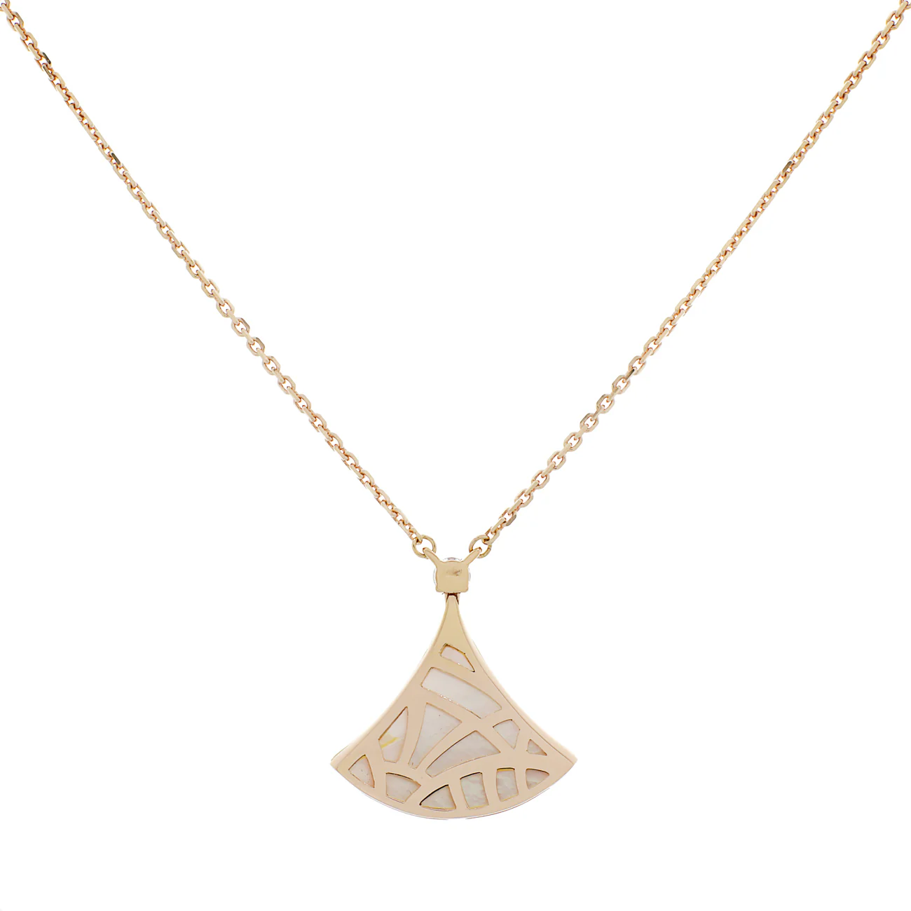 Bulgari 18K Rose Gold Mother of Pearl Divas' Dream Pendant - Image 2
