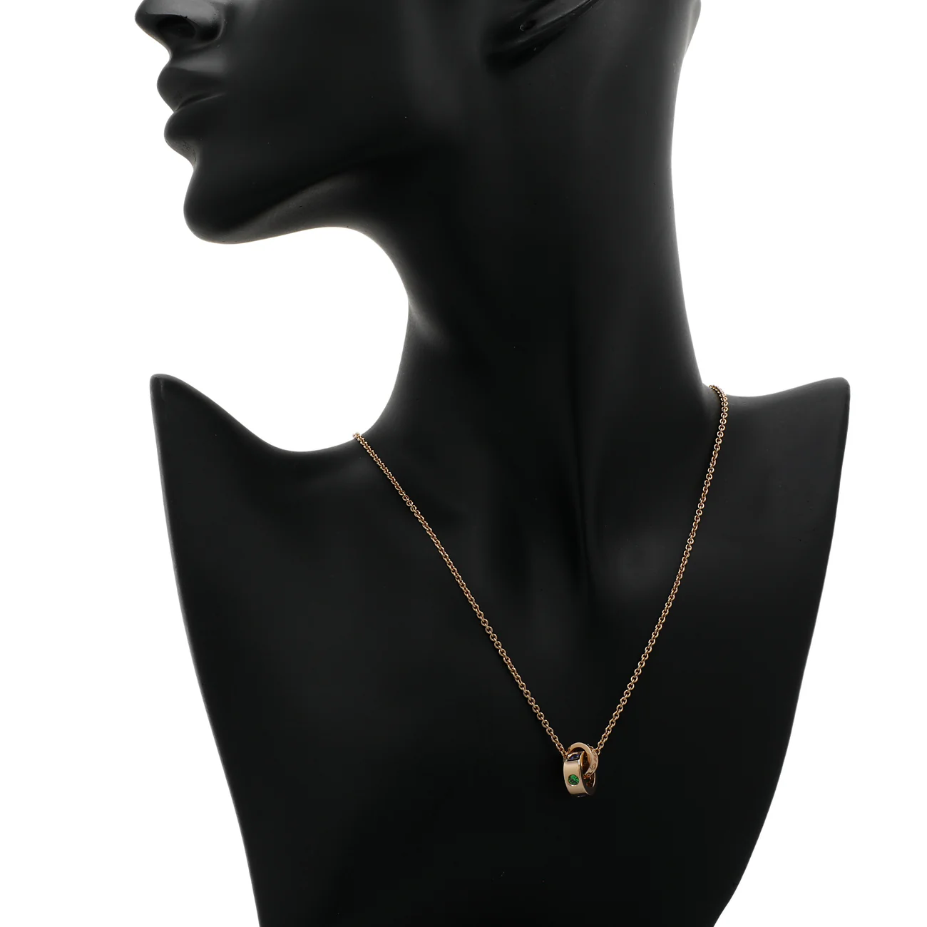 Bulgari 18K Rose Gold Sapphire Tsavorite Roman Sorbets Pendant Necklace - Image 4