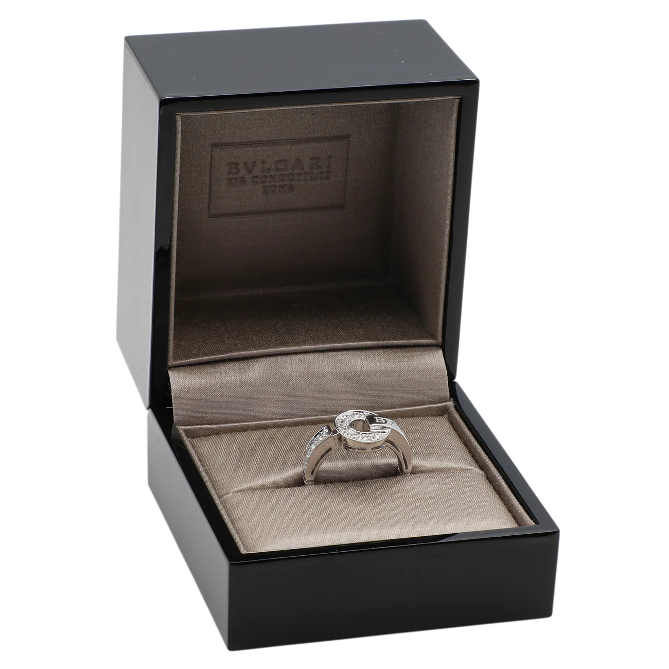 Bulgari 18K White Gold Diamond Bvlgari Bvlgari Ring - Image 5