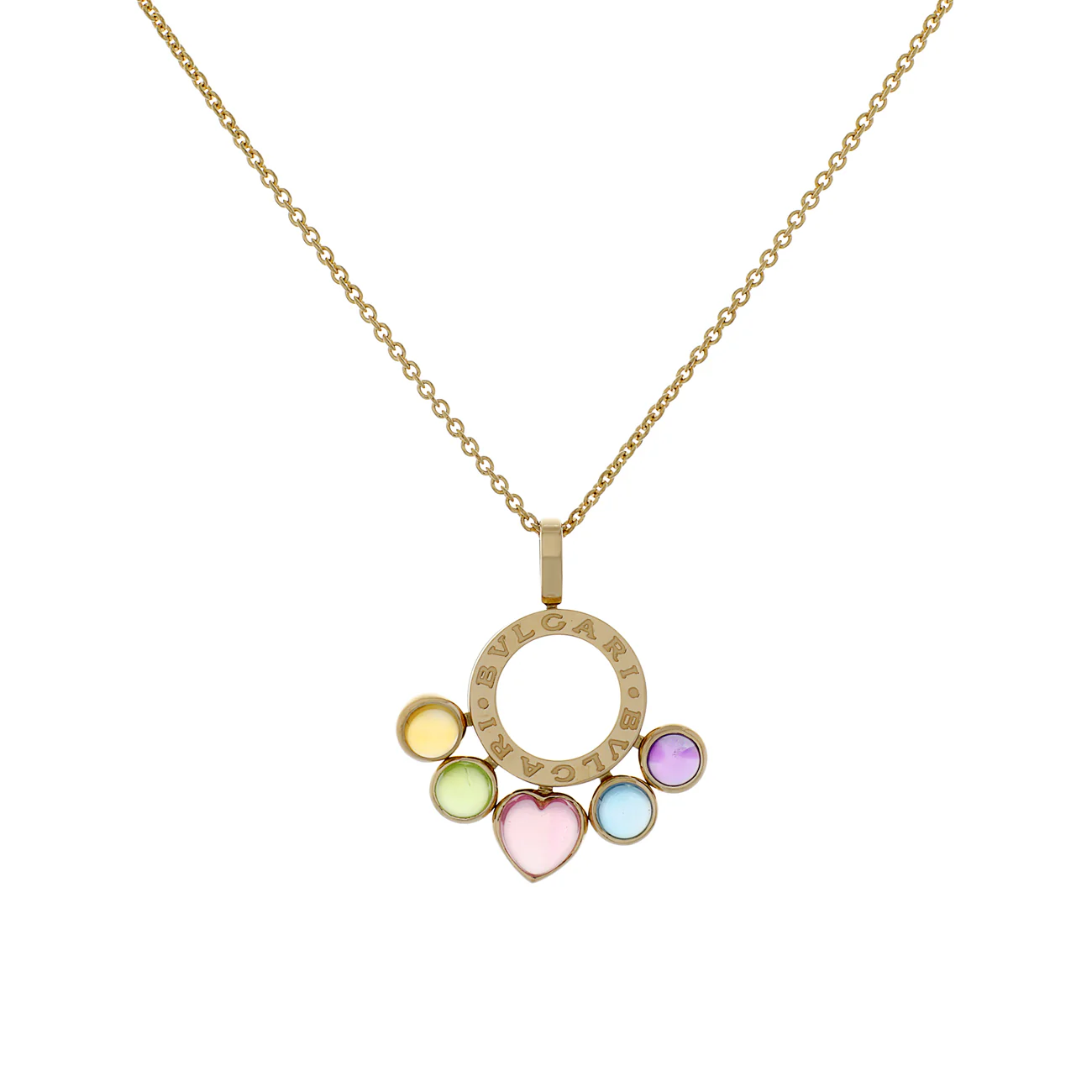 Bulgari 18K Yellow Gold Allegra Pendant Necklace