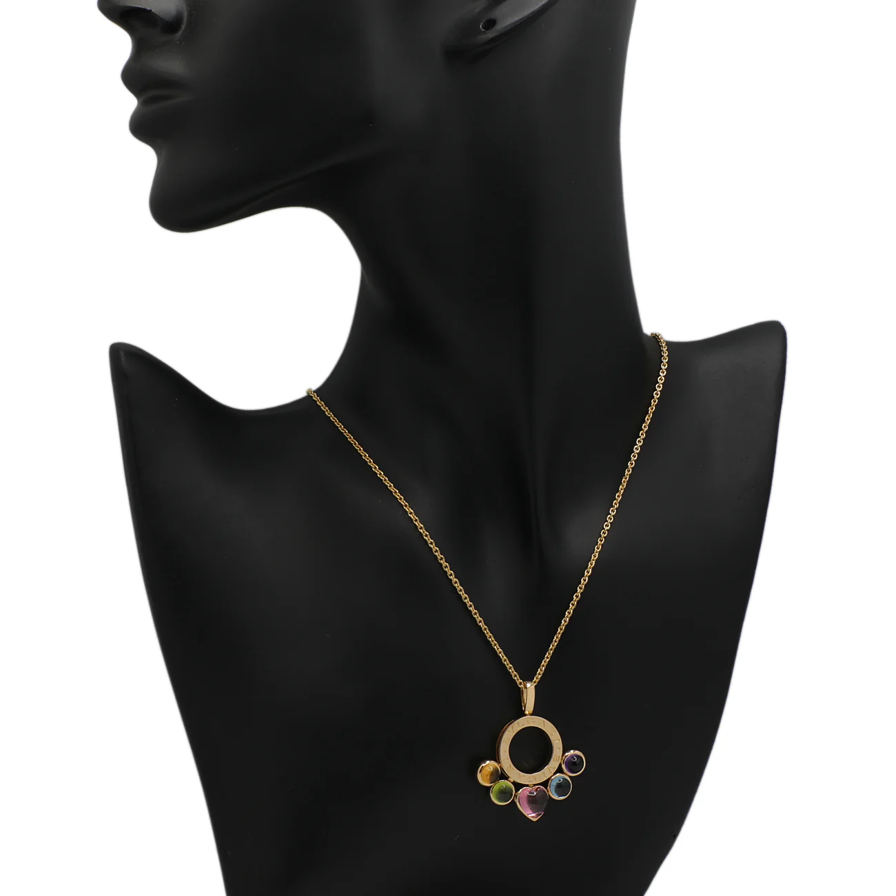 Bulgari 18K Yellow Gold Allegra Pendant Necklace - Image 4