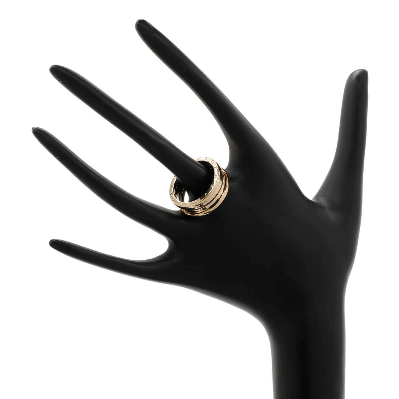 Bulgari 18K Yellow Gold B.zero1 Three-Band Ring - Image 3