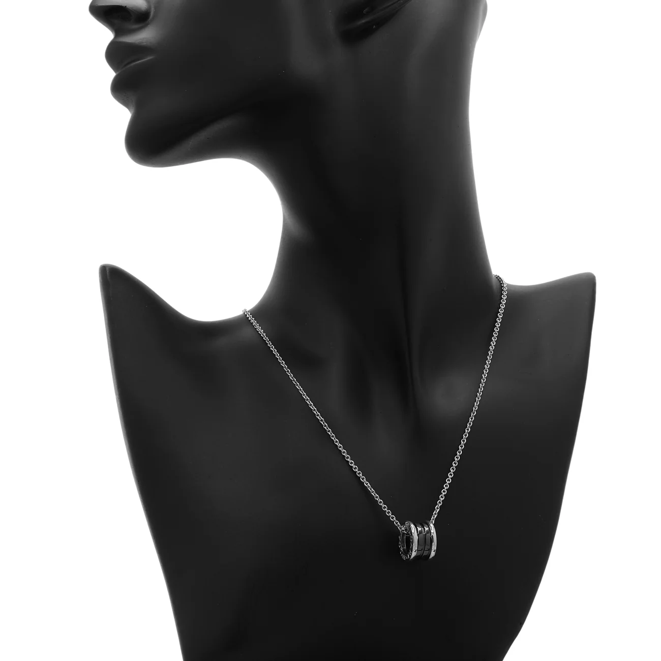 Bulgari Sterling Silver Ceramic Save The Children Pendant Necklace - Image 4