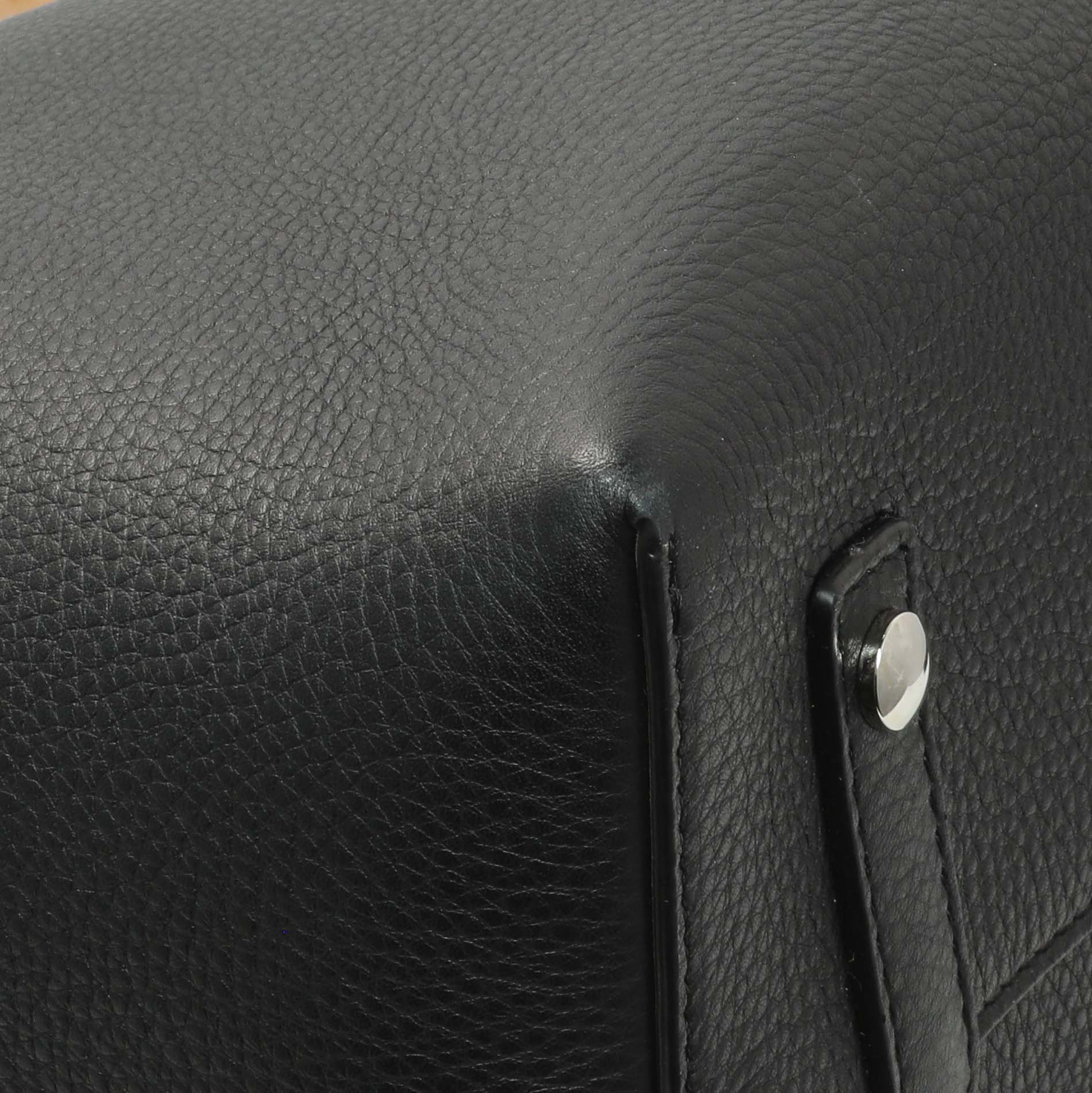 Burberry Black Calfskin Triple Stud Large Belt Tote - Image 4