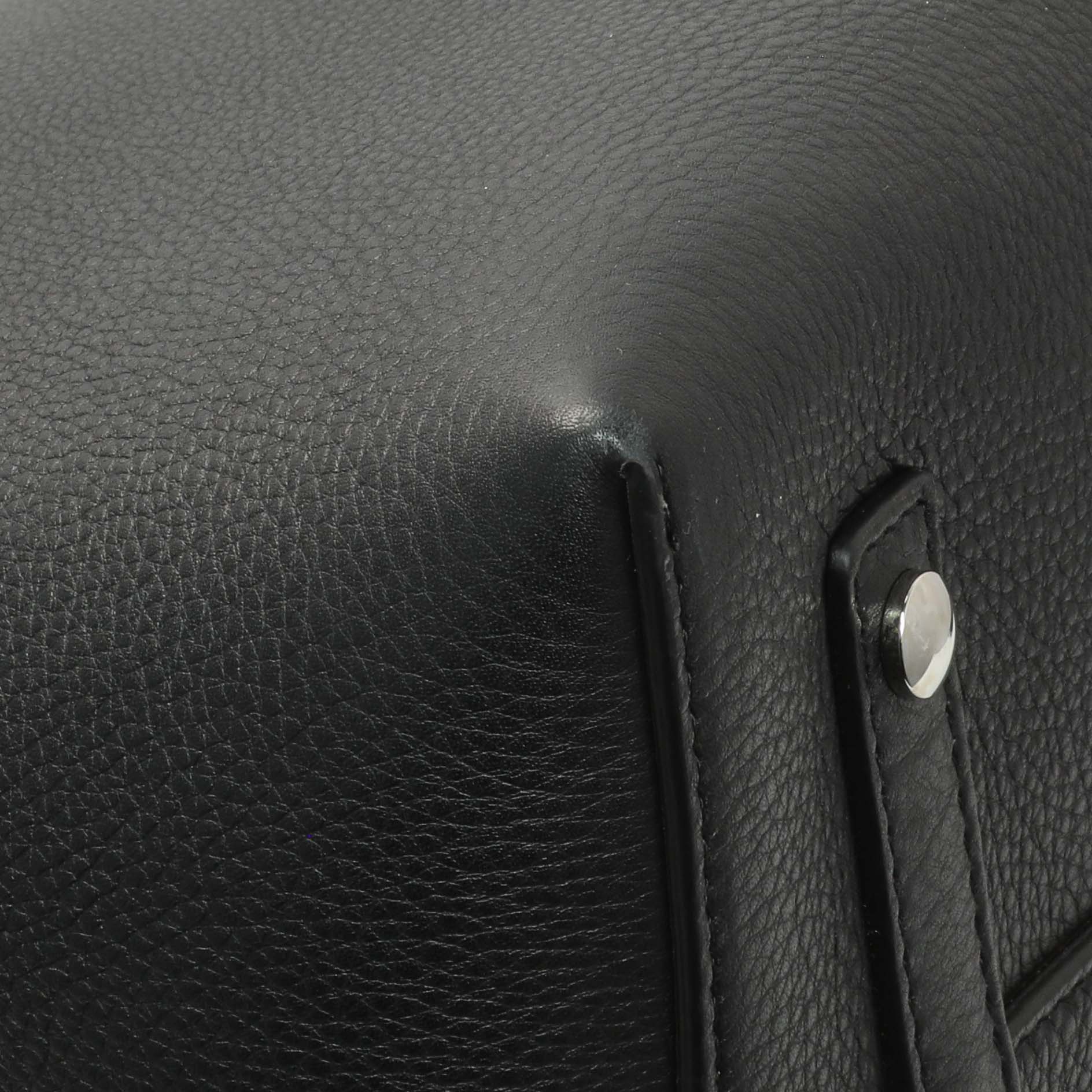Burberry Black Calfskin Triple Stud Large Belt Tote - Image 6