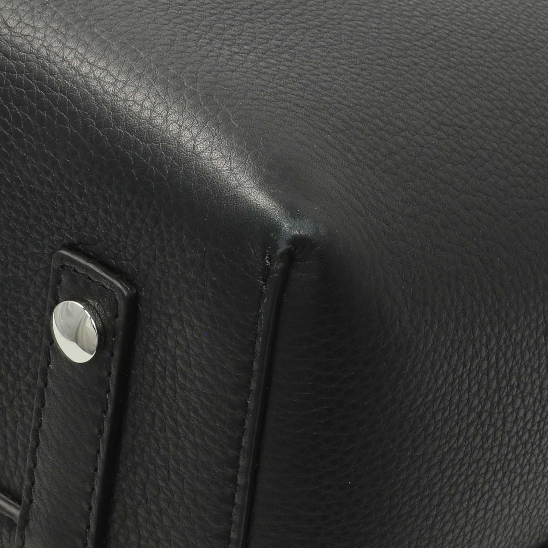 Burberry Black Calfskin Triple Stud Large Belt Tote - Image 7