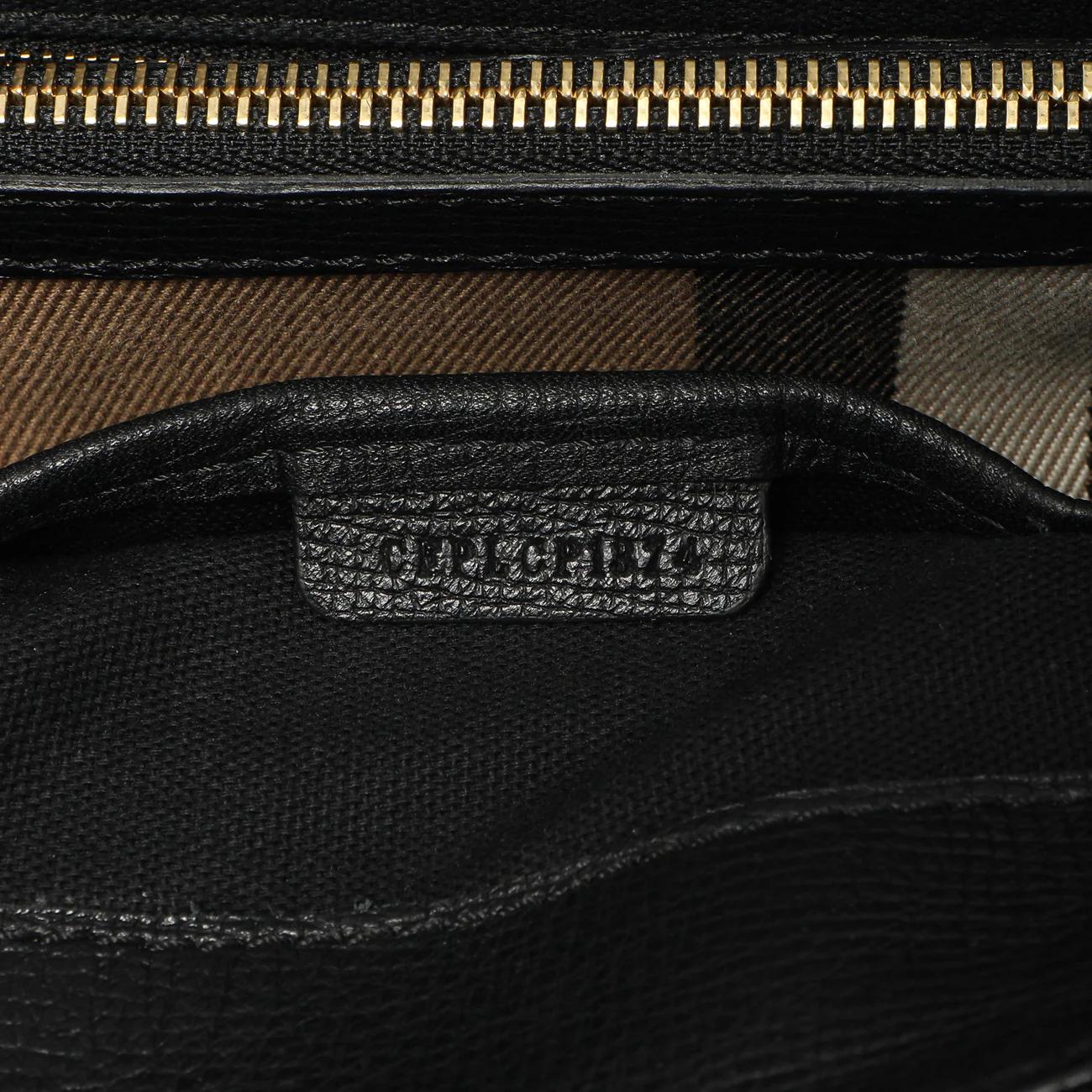Burberry Black Derby Calfskin House Check Medium Camberley - Image 11