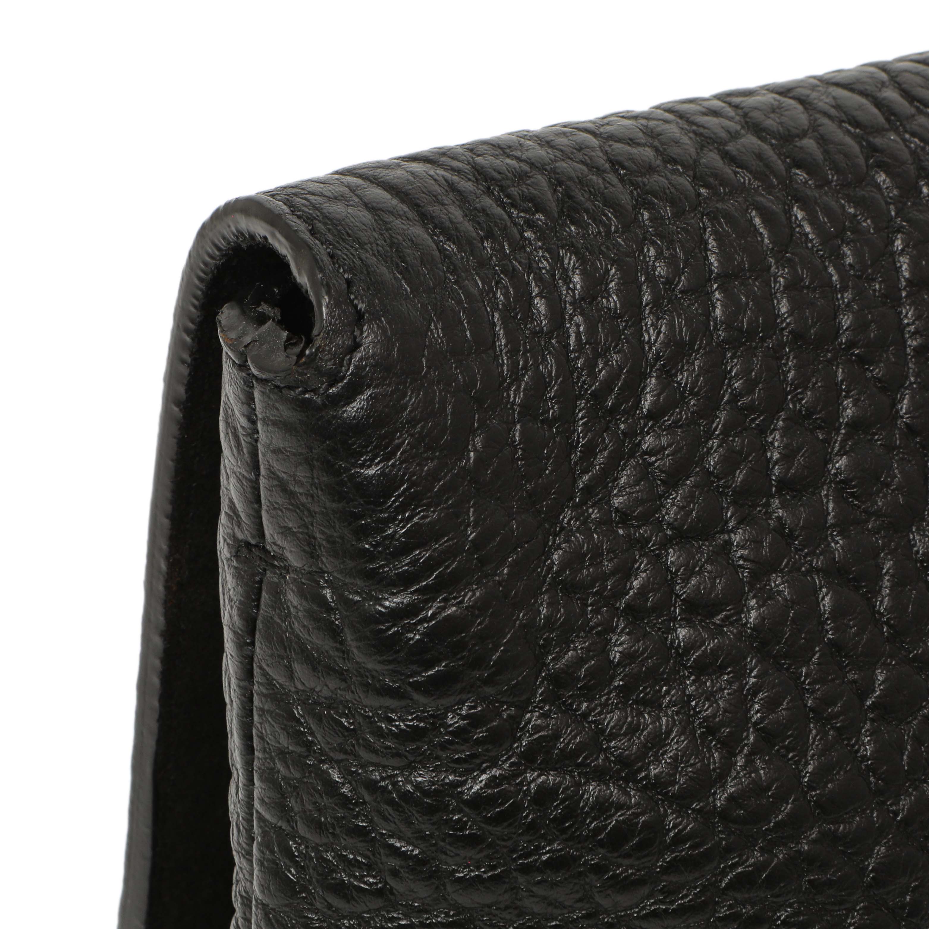 Burberry Black Grained Calfskin Mildenhall Crossbody - Image 14