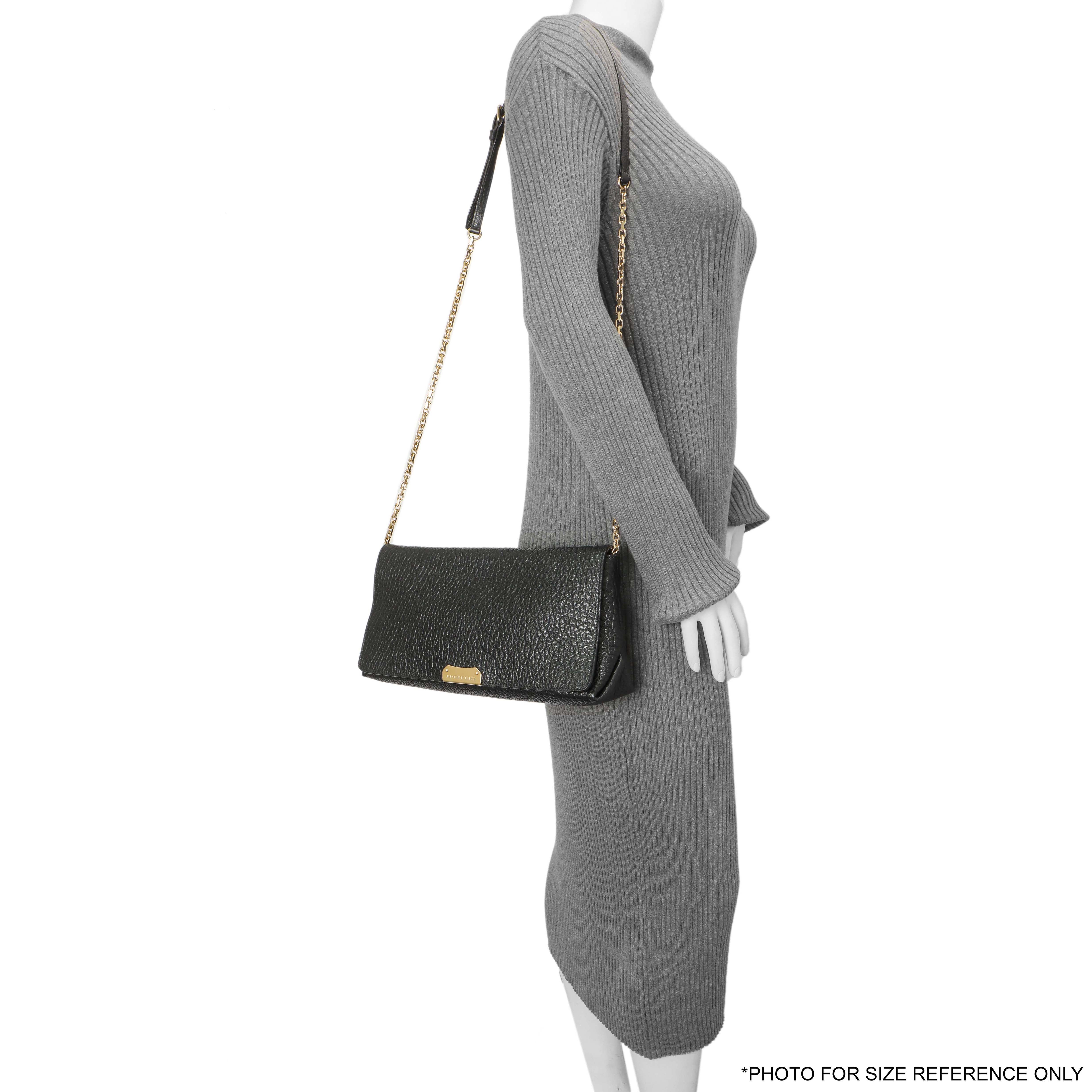 Burberry Black Grained Calfskin Mildenhall Crossbody - Image 16