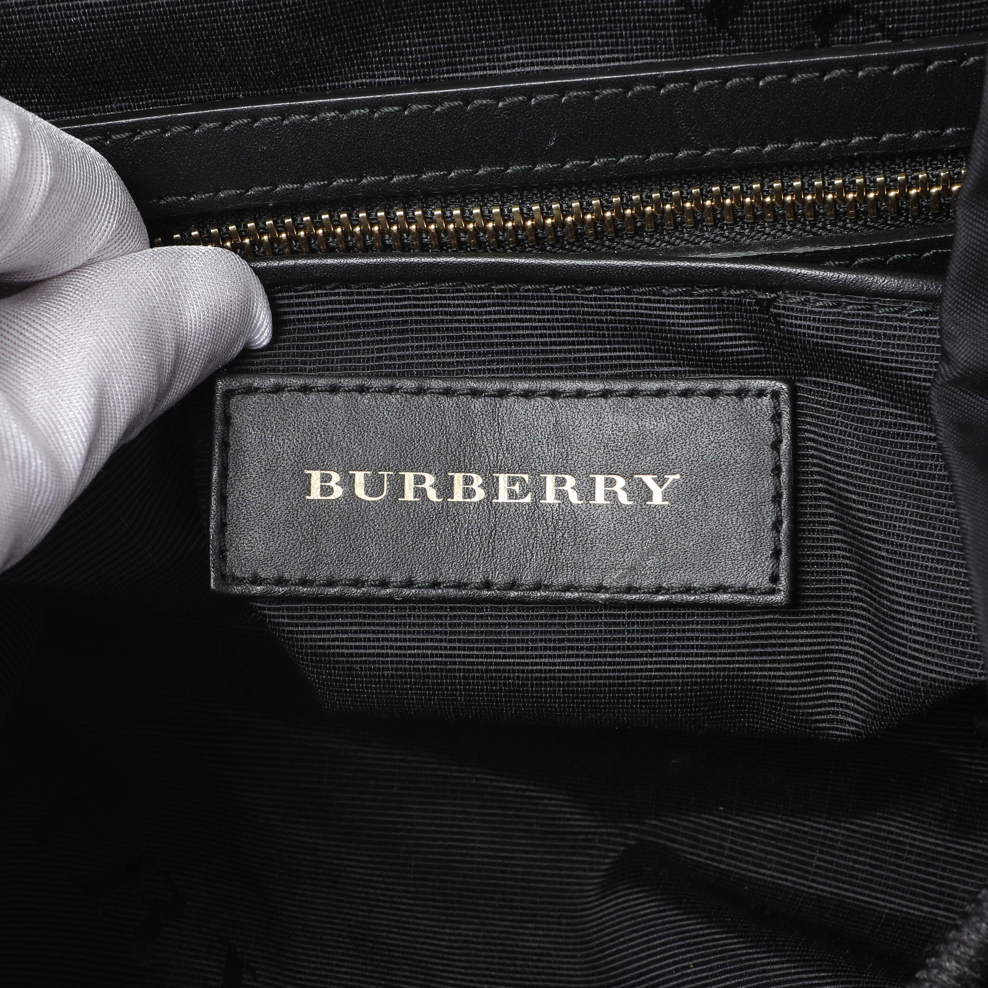 Burberry Black Nylon Medium Rucksack - Image 5