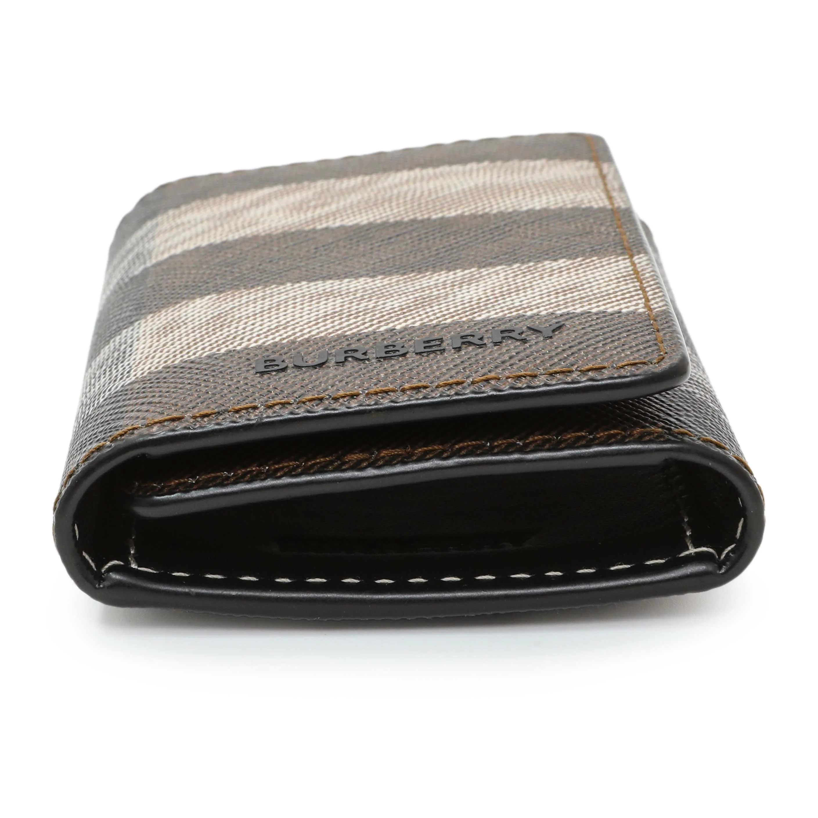 Burberry Brown Check Canvas 6 Key Holder Case - Image 3