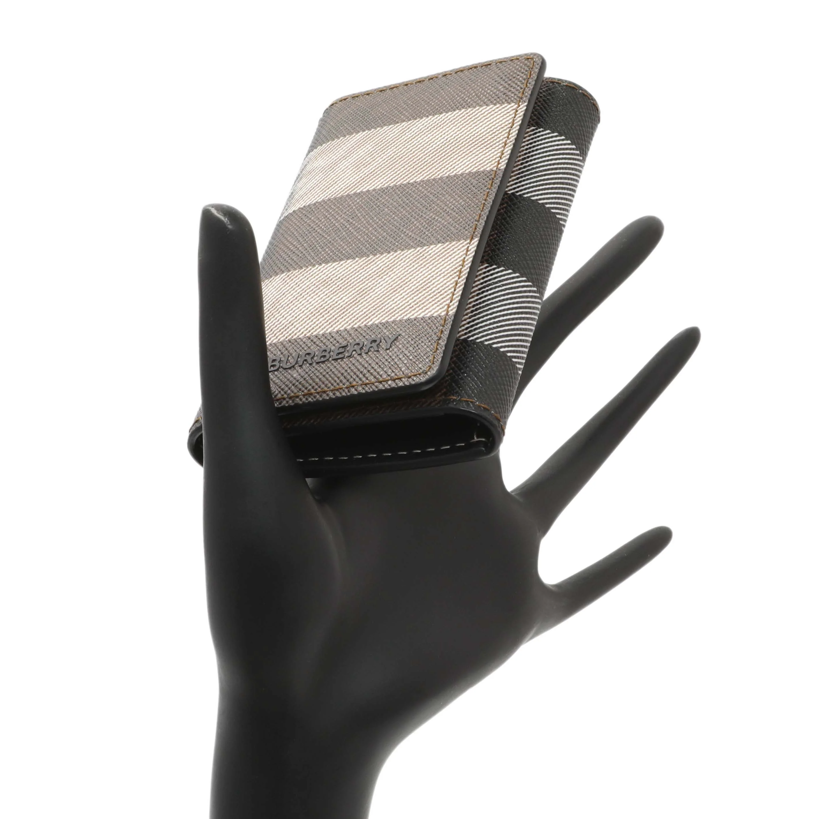 Burberry Brown Check Canvas 6 Key Holder Case - Image 7
